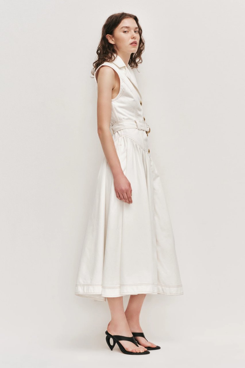 LILIANA DENIM MIDI DRESS
