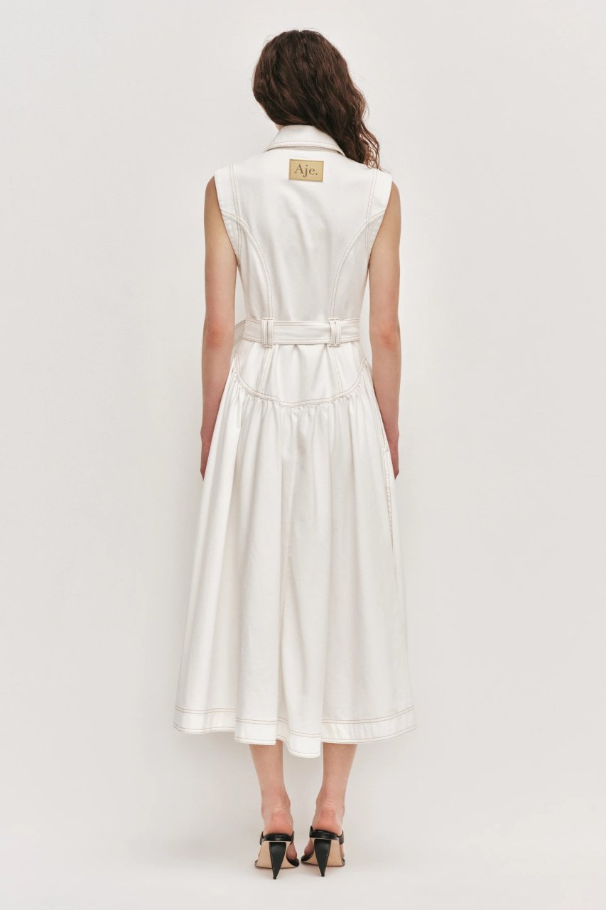 LILIANA DENIM MIDI DRESS