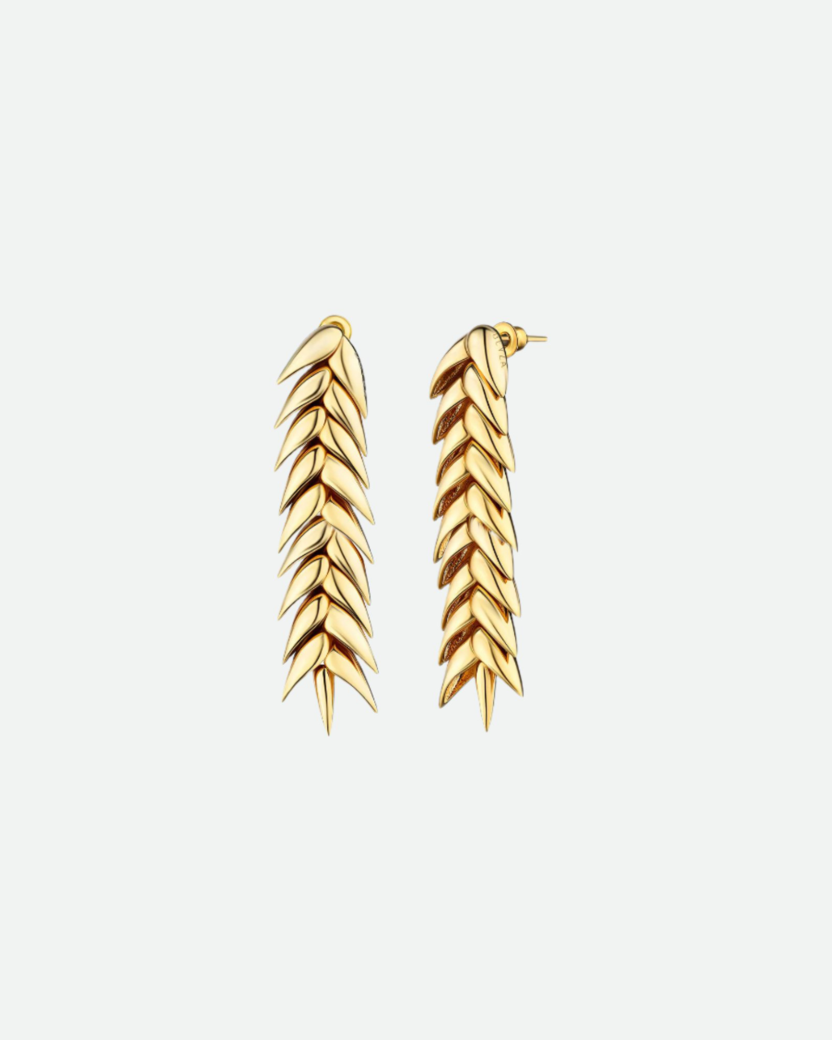 SPIKELET MEDIUM EARRINGS GOLD
