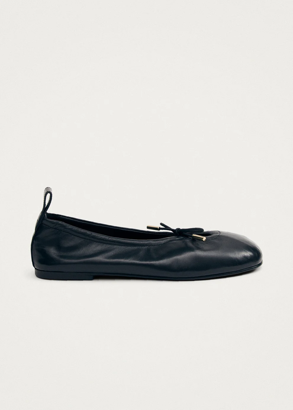 BUMI ONIX BLACK LEATHER BALLET FLATS