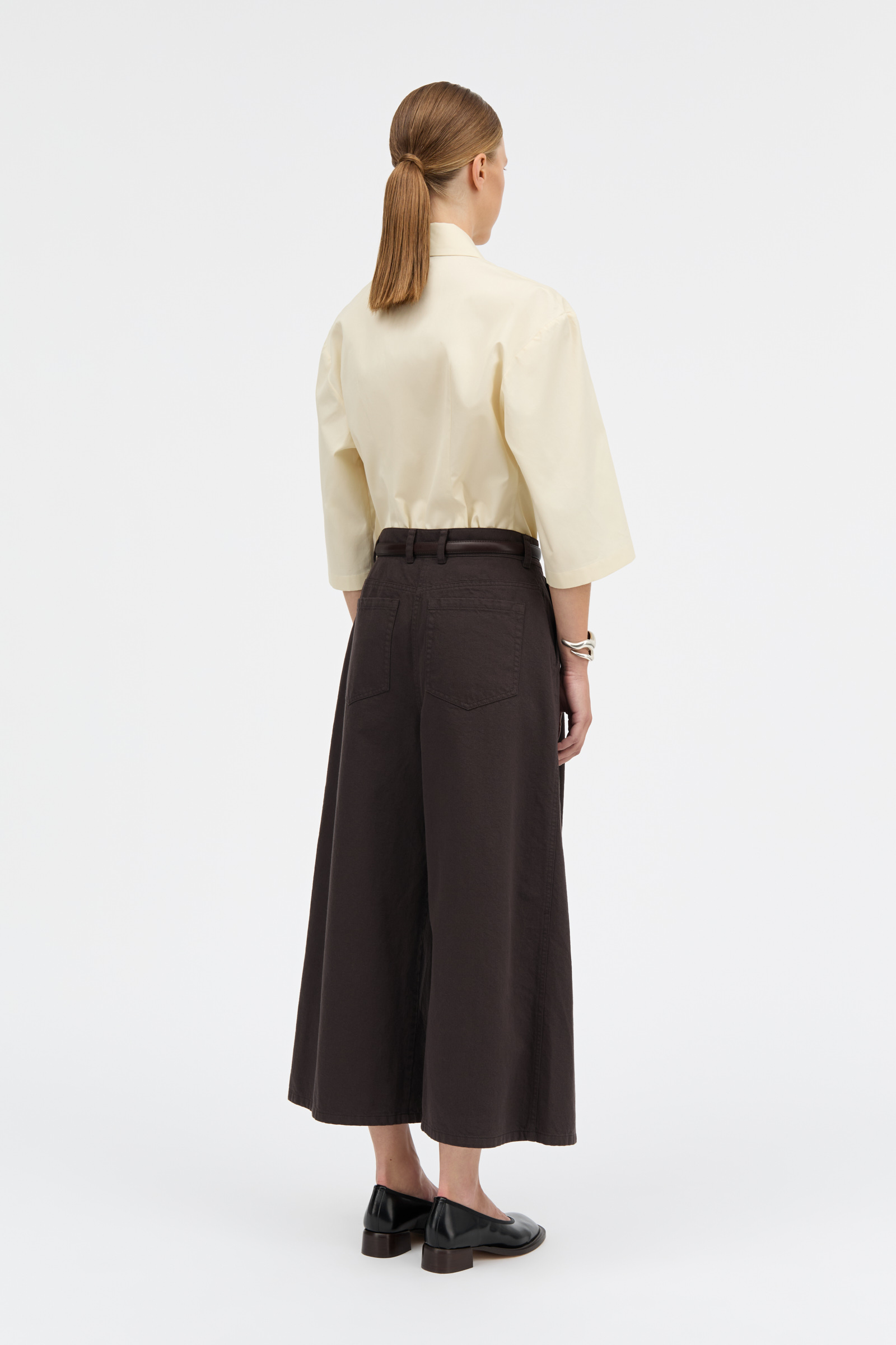 PIVELLA PANTS IN DARK BROWN