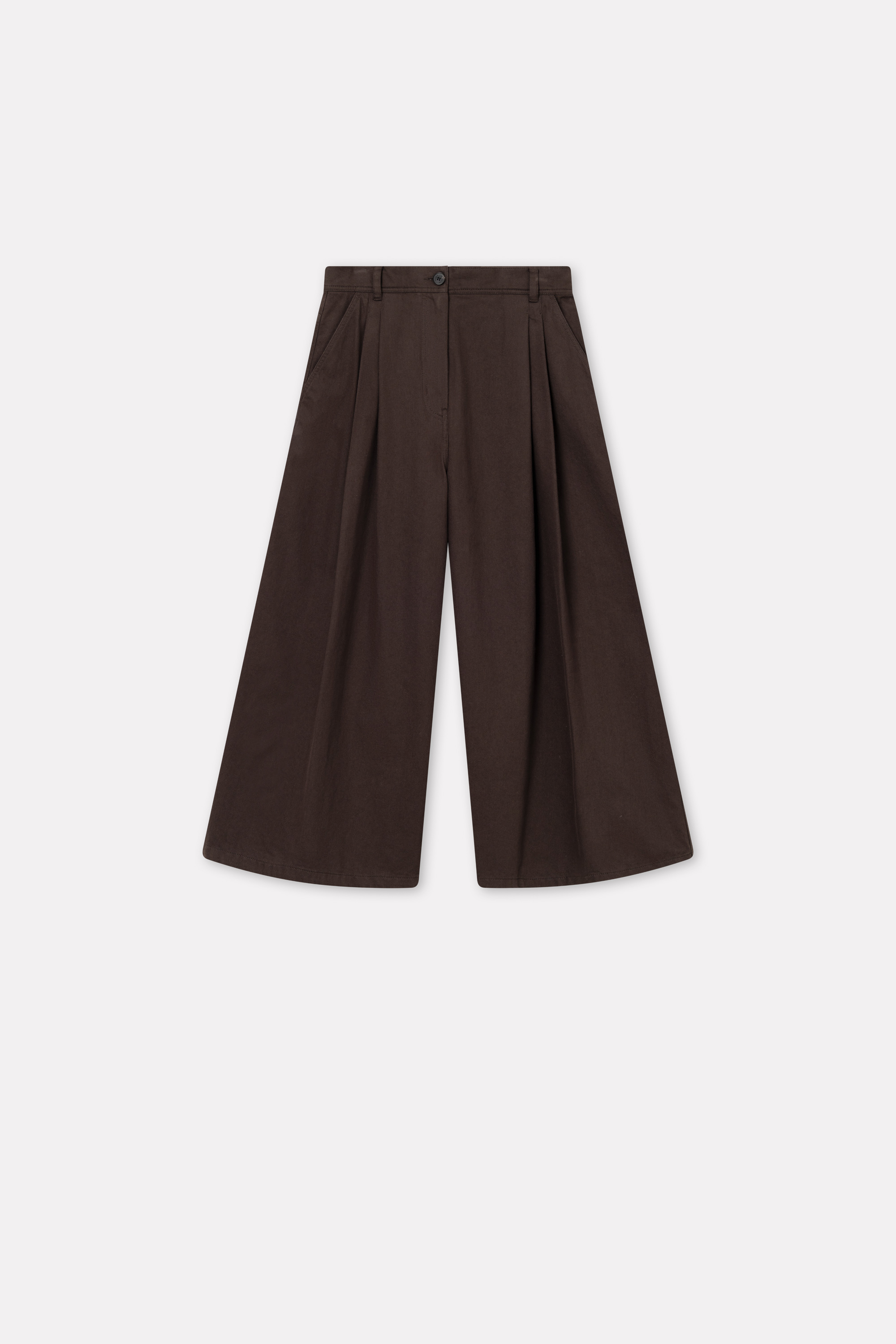 PIVELLA PANTS IN DARK BROWN