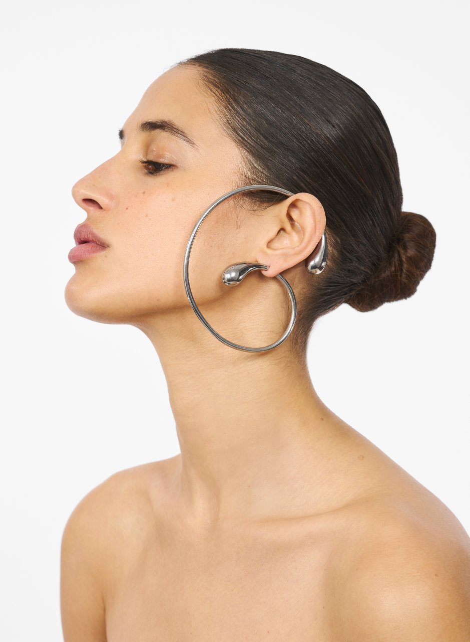 PISTIL MEGA HOOP SILVER