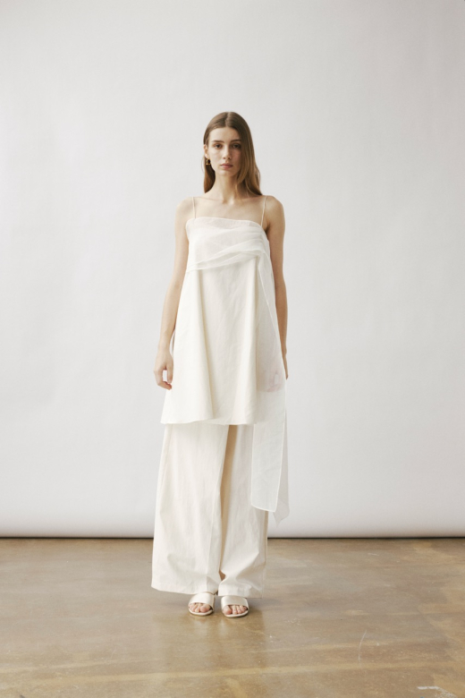 EOS MINI DRESS IN POWDER