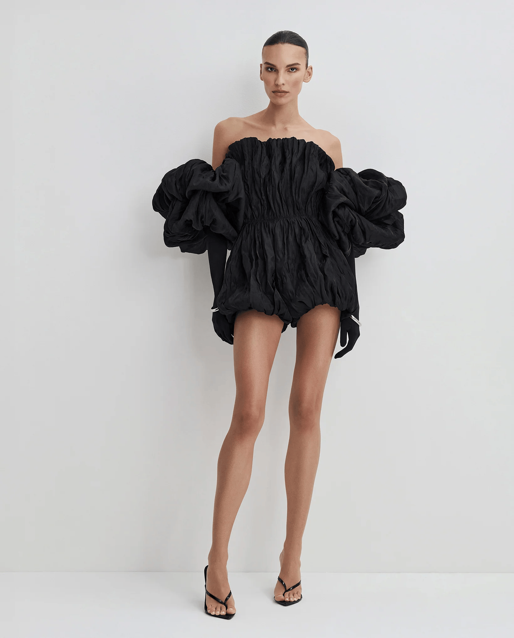 BALLOON GLOVES MIDNIGHT BLACK