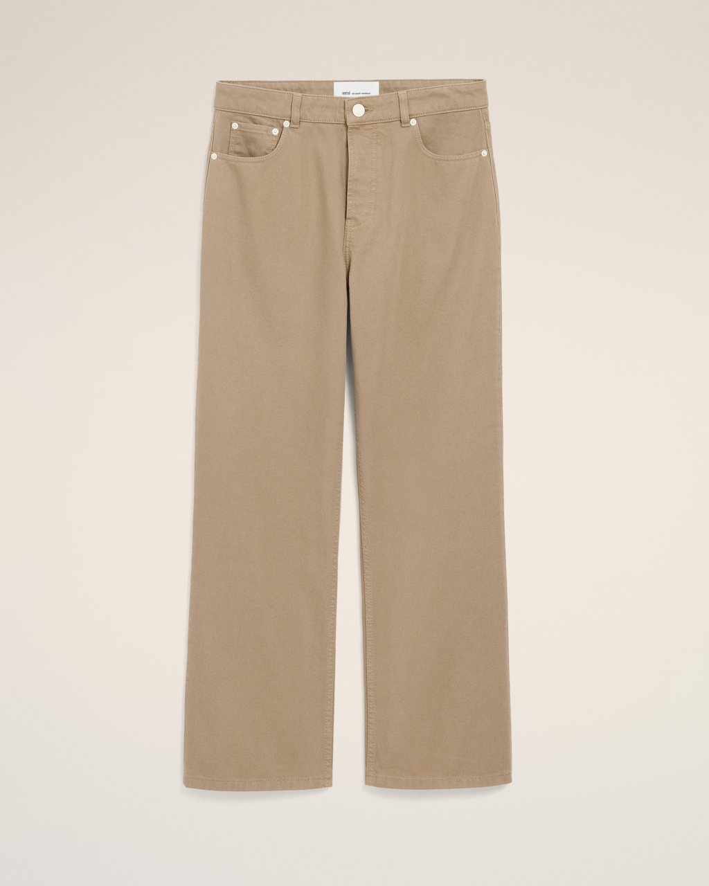 LARGE FIT JEANS IN BEIGE TAUPE 