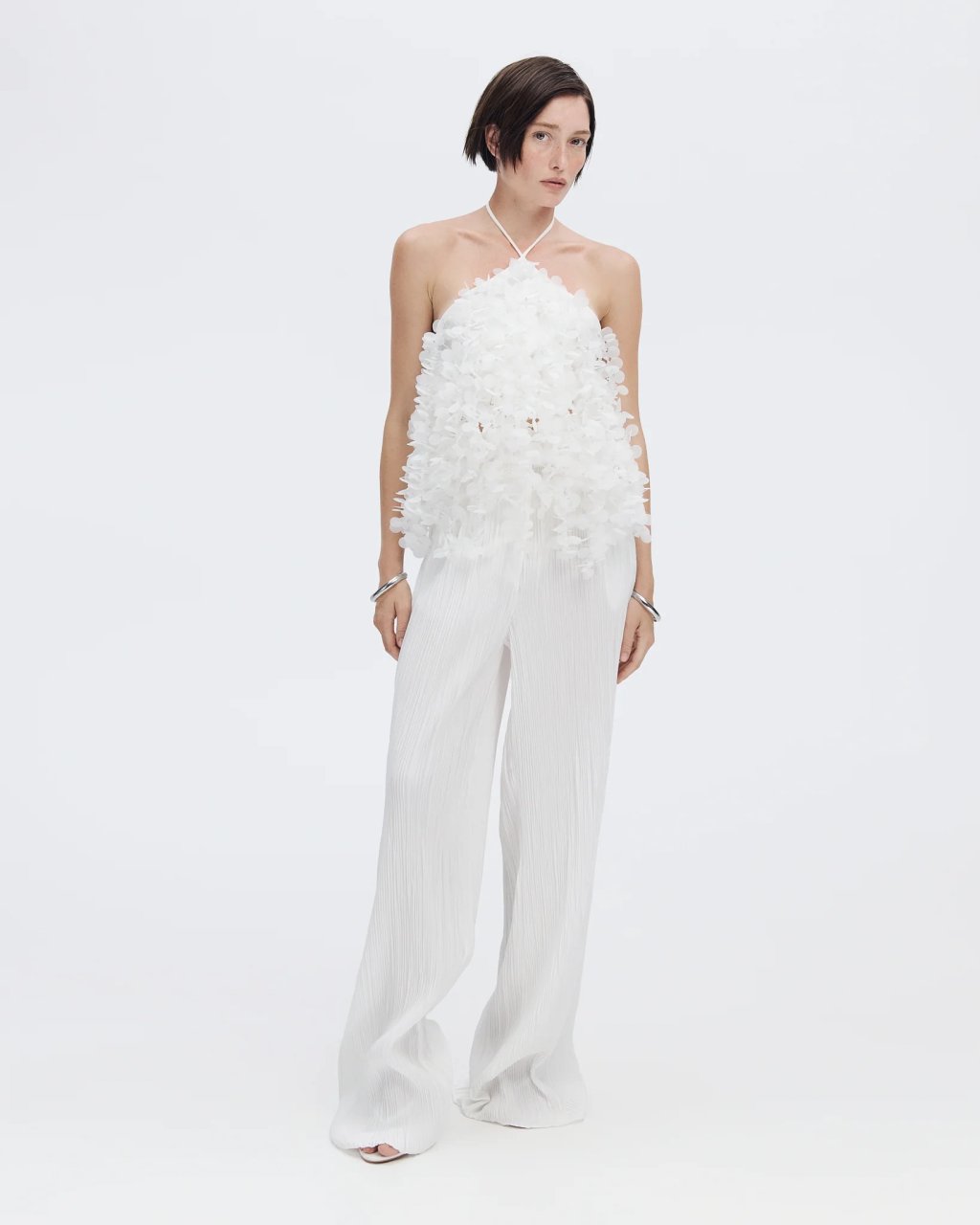 MICRO-PLEAT TROUSERS