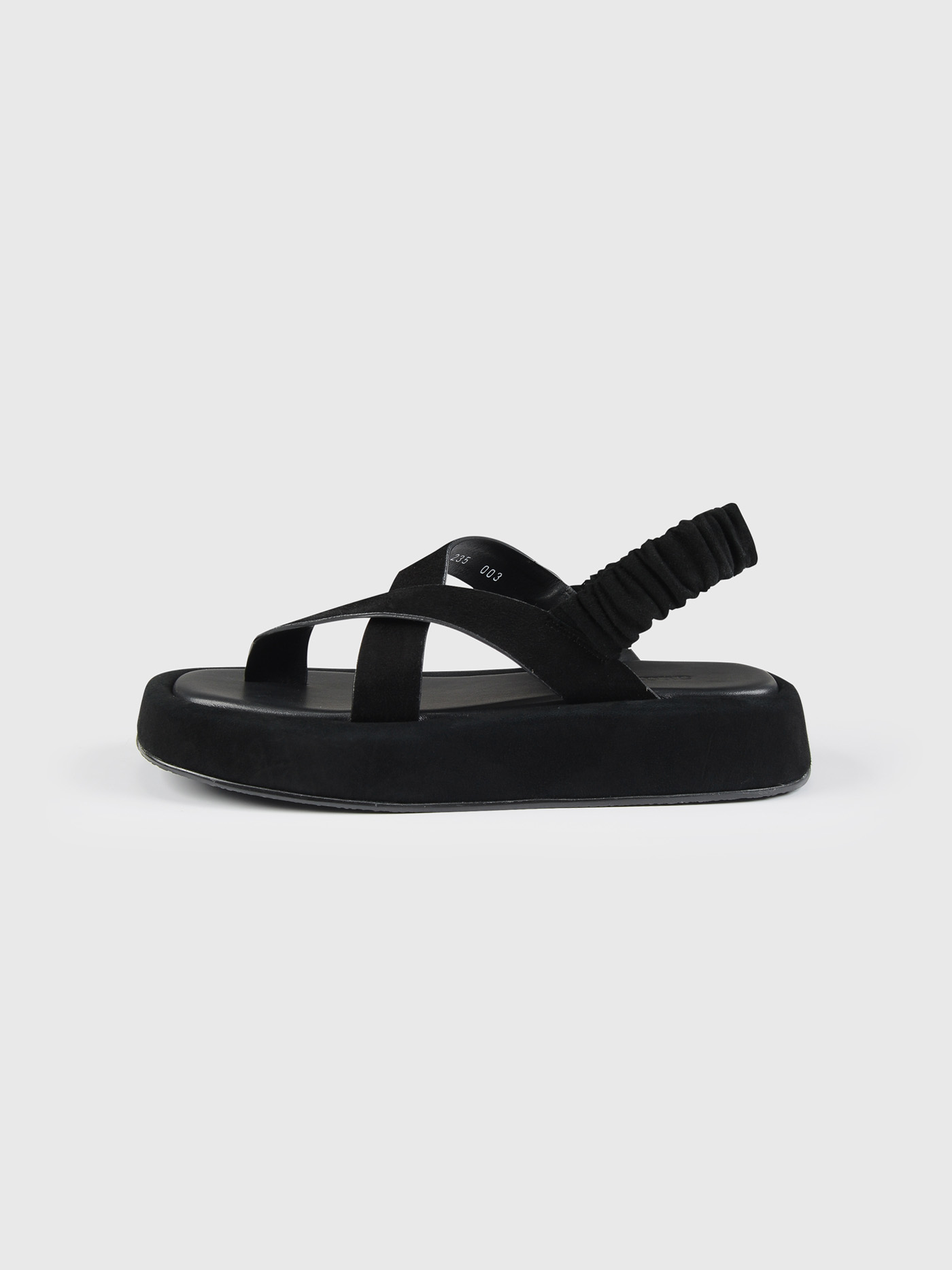 ROI PLATFORM SANDAL IN BLACK