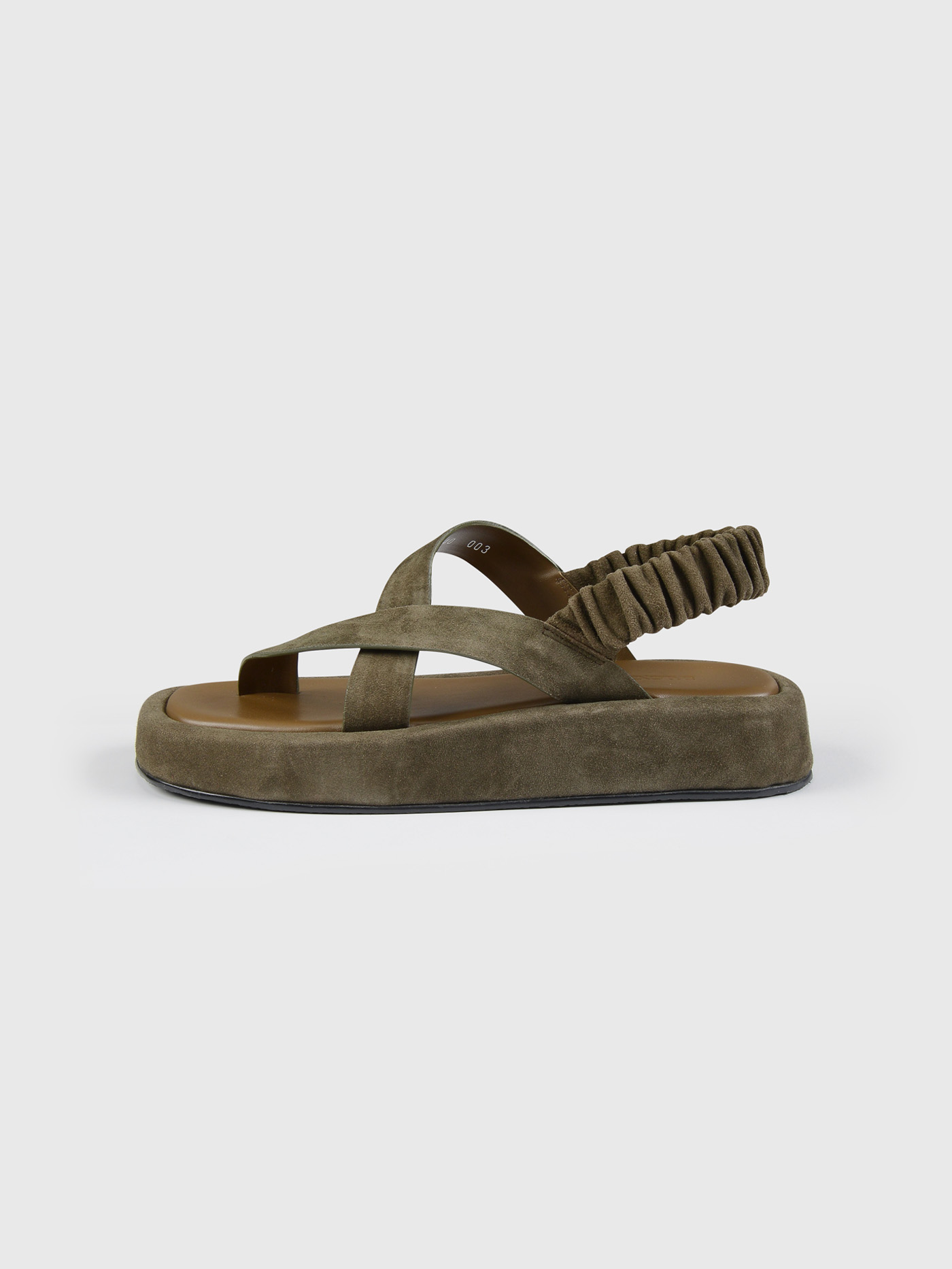 ROI PLATFORM SANDAL IN KHAKI