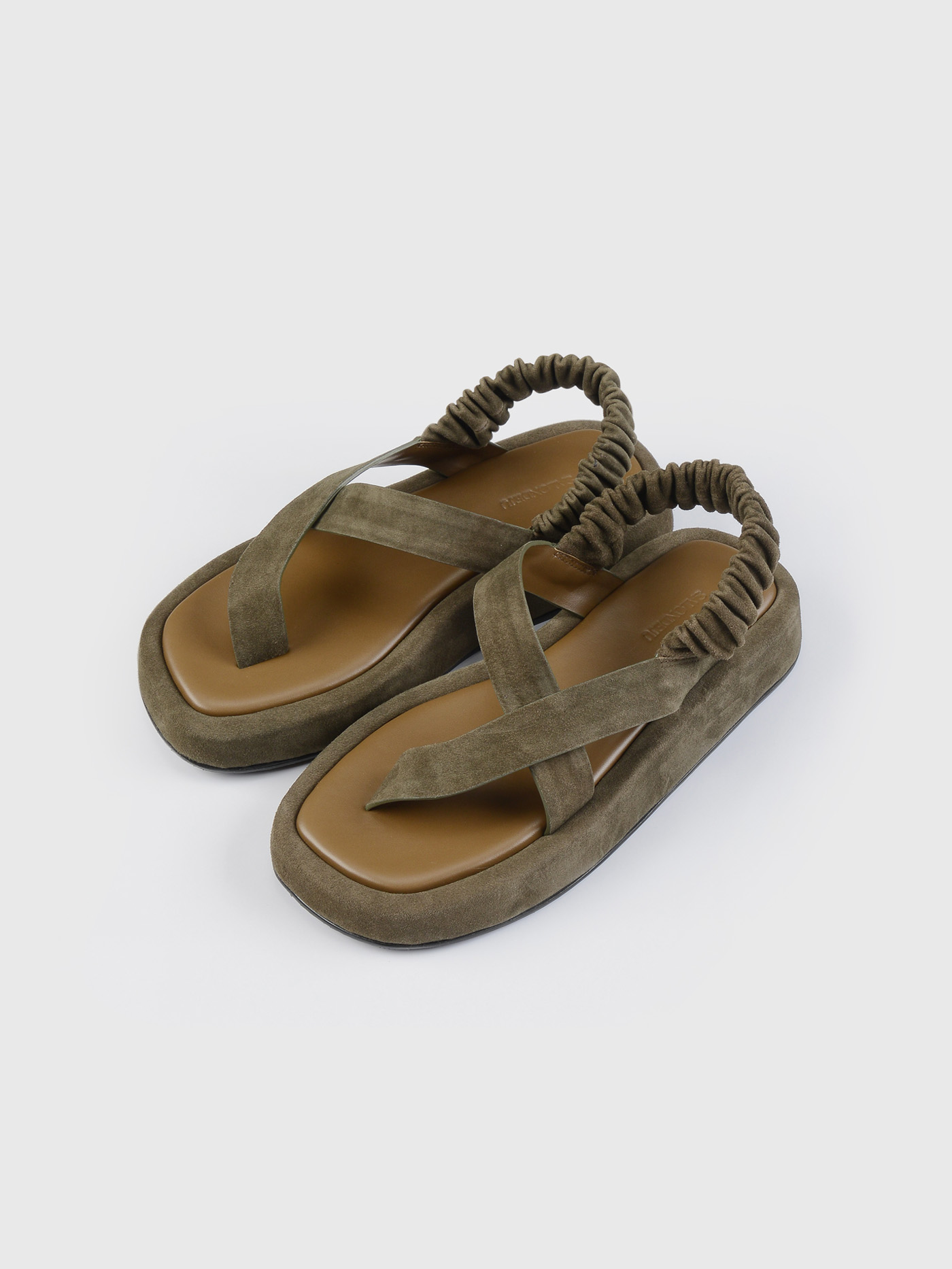 ROI PLATFORM SANDAL IN KHAKI