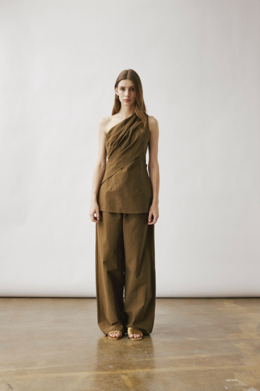 CILLA SMOCK TROUSERS IN MOSS