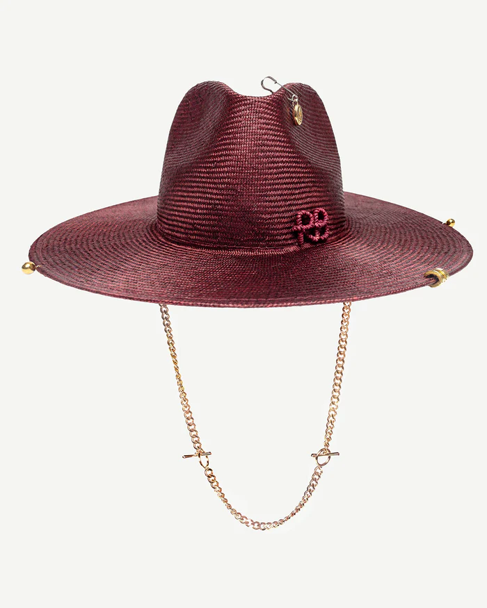 FEDORA HAT BURGUNDY