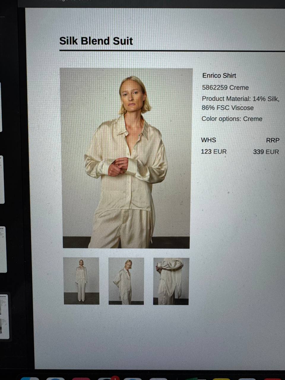 ENRICO SHIRT IN CREME