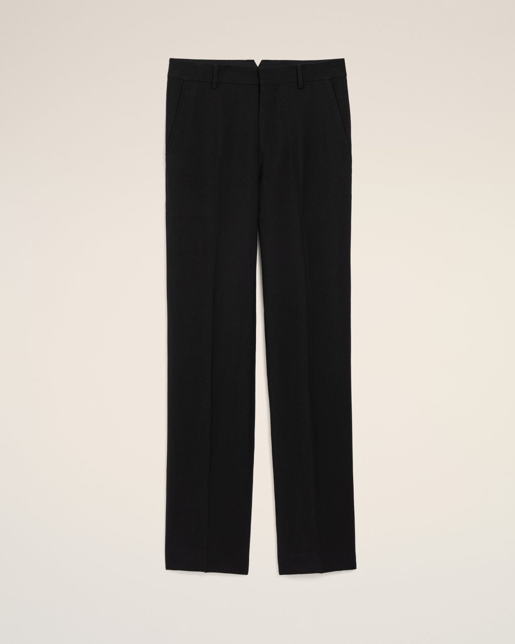 STRAIGHT TROUSERS IN BLACK