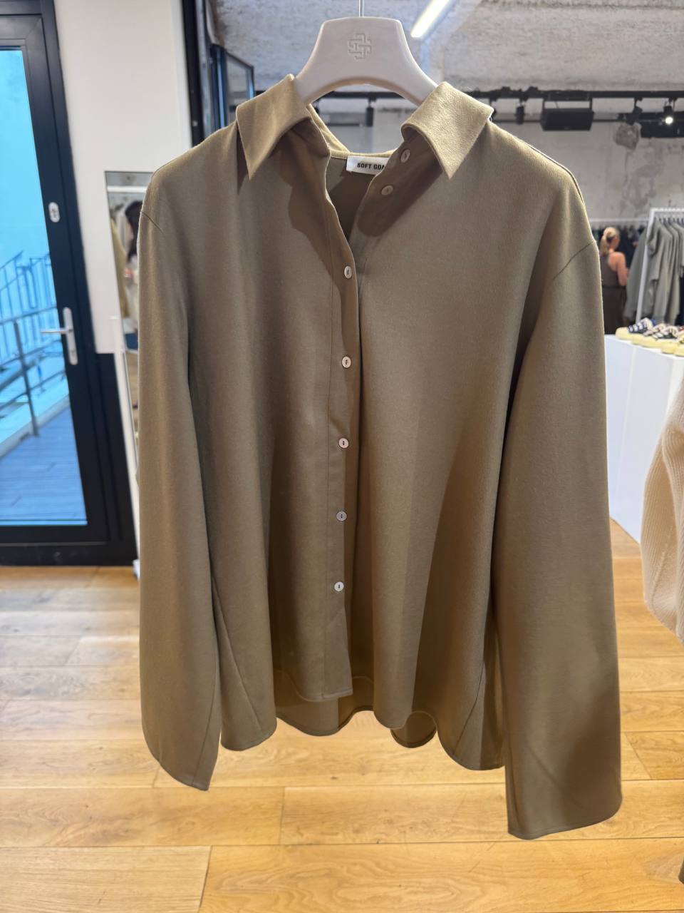 WOVEN SHIRT IN KHAKI