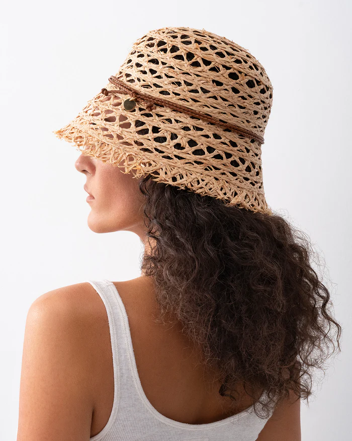 BUCKET HAT NATURAL STRAW