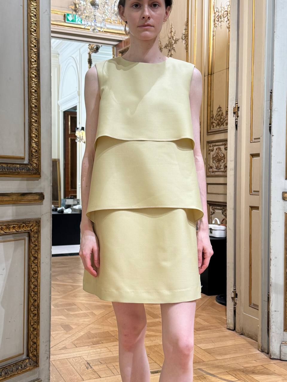 MALAGA DRESS IN LIME