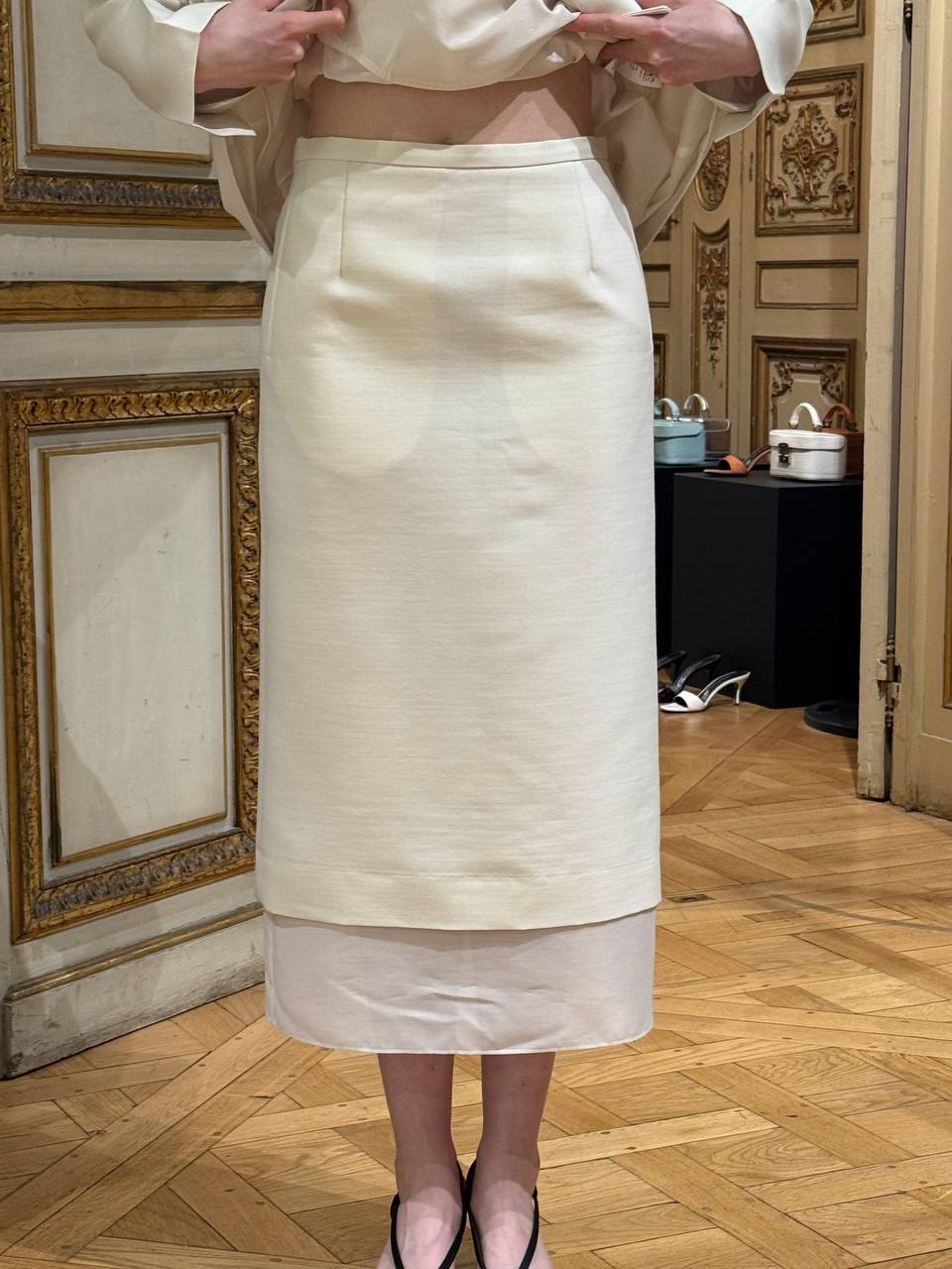 NUEVO SKIRT IN IVORY