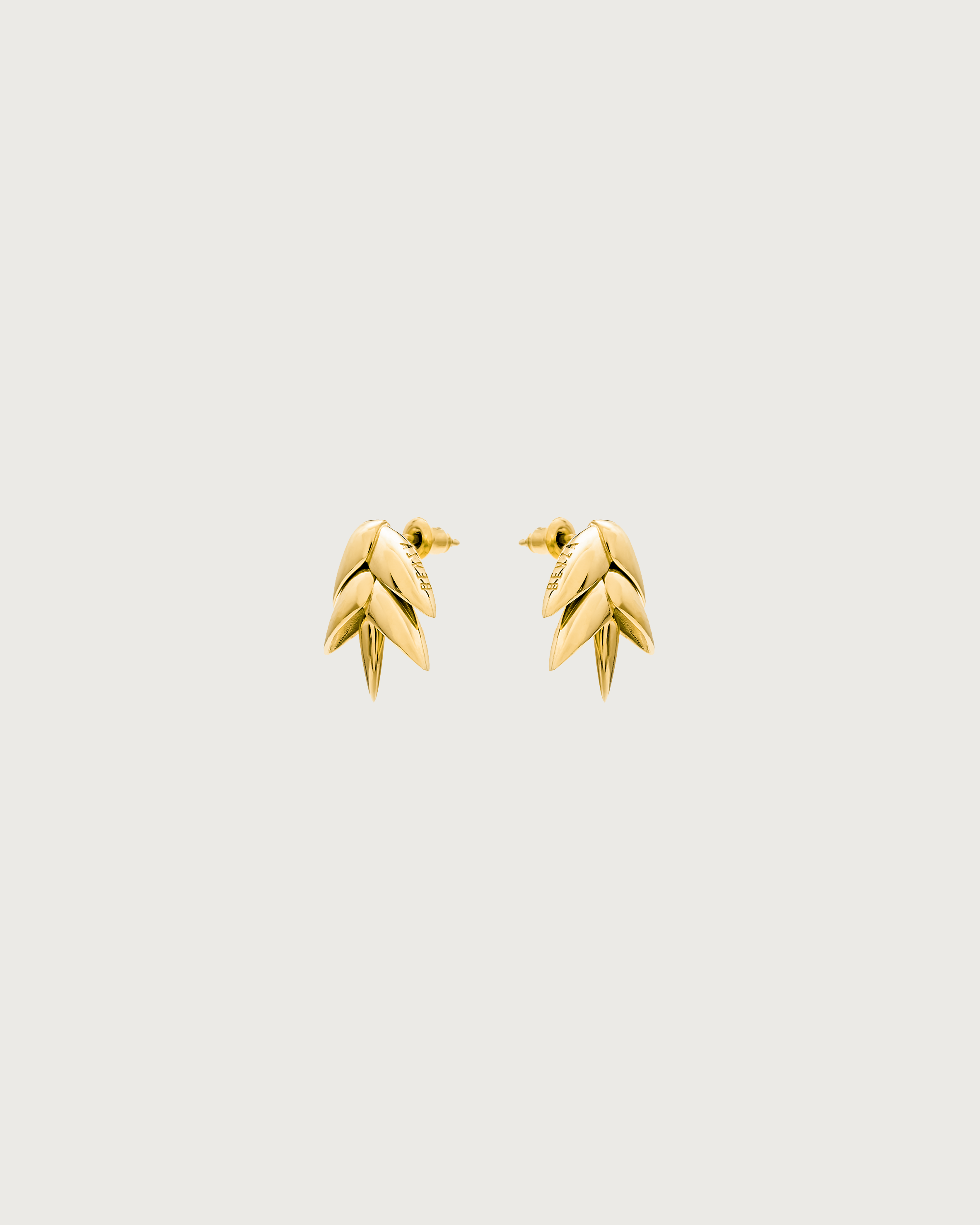 XS SPIKELET EARRINGS IN GOLD