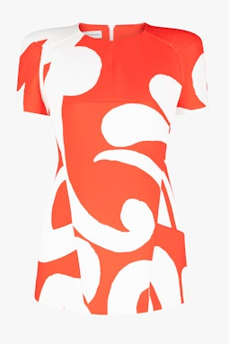 SLIM-FIT TOP WITH POCKETS IN RED