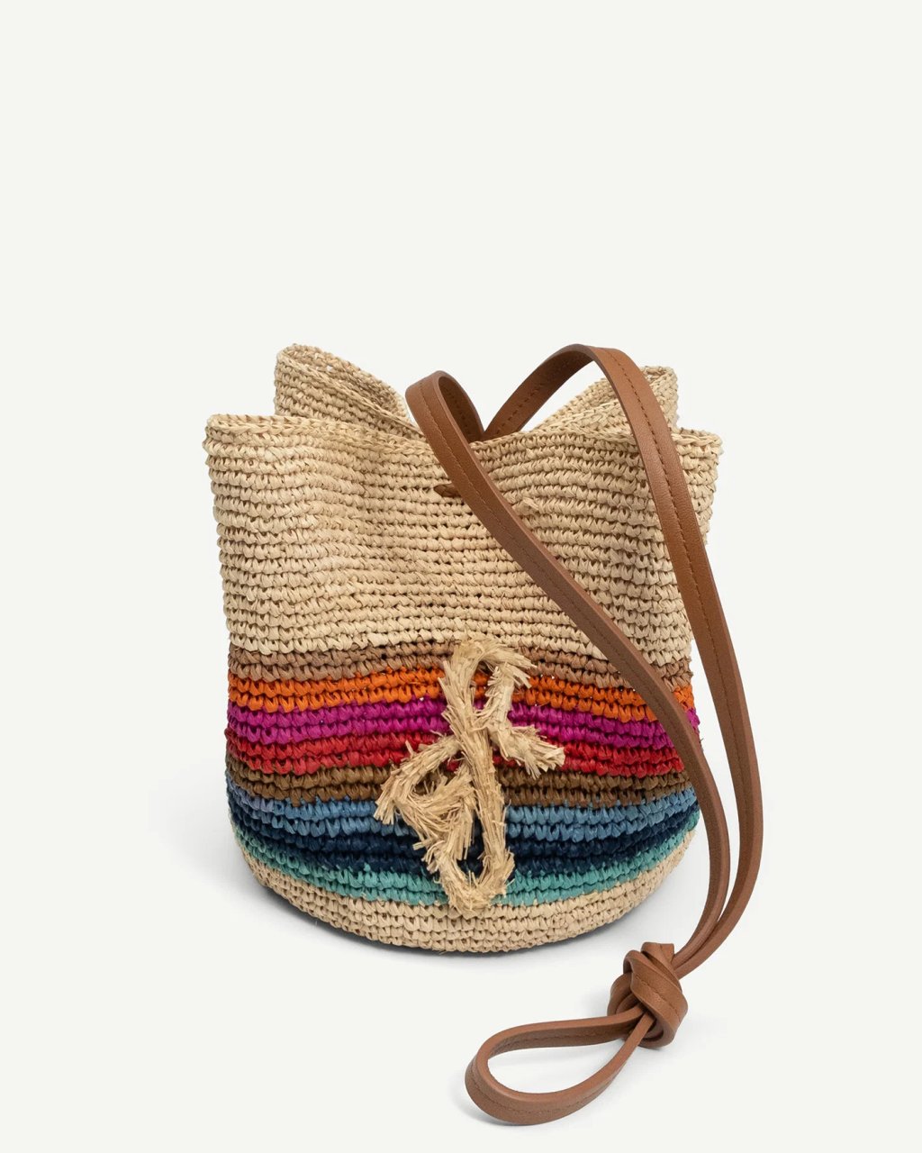 RUSLAN BAGINSKIY STRIPED POUCH BAG
