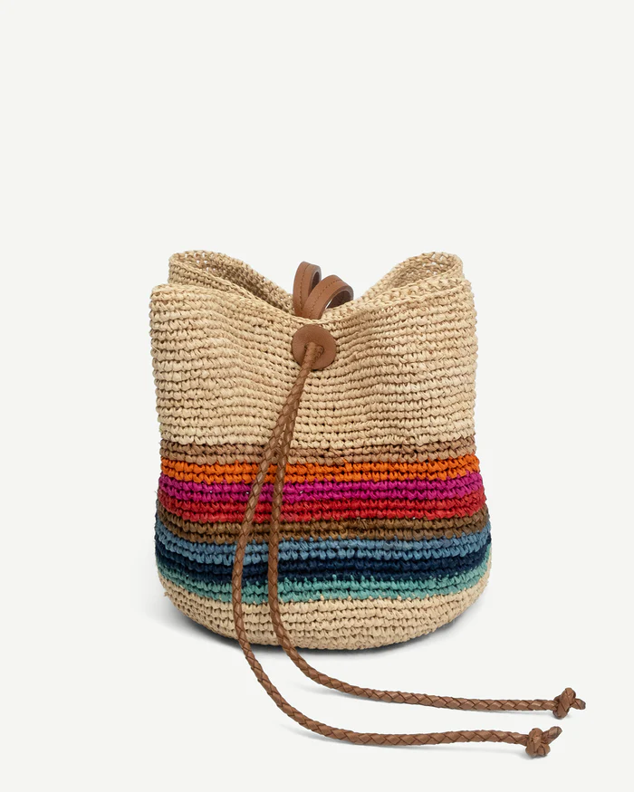 RUSLAN BAGINSKIY STRIPED POUCH BAG