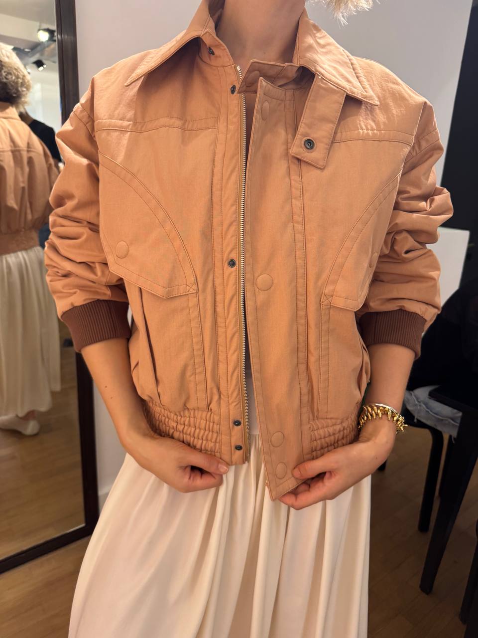 JACKET IN PEACH