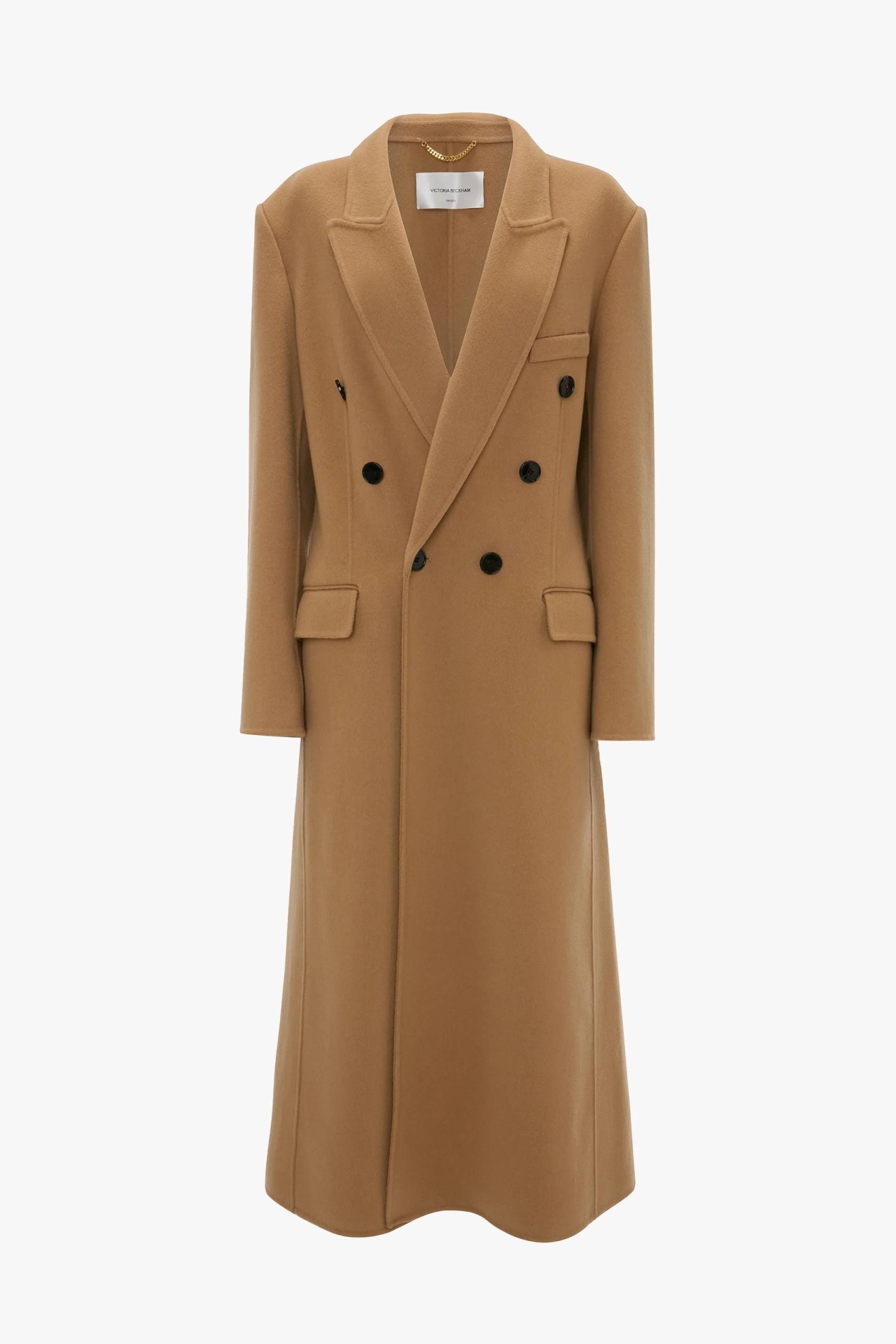 DOUBLE FACED OVERCOAT IN CAMEL