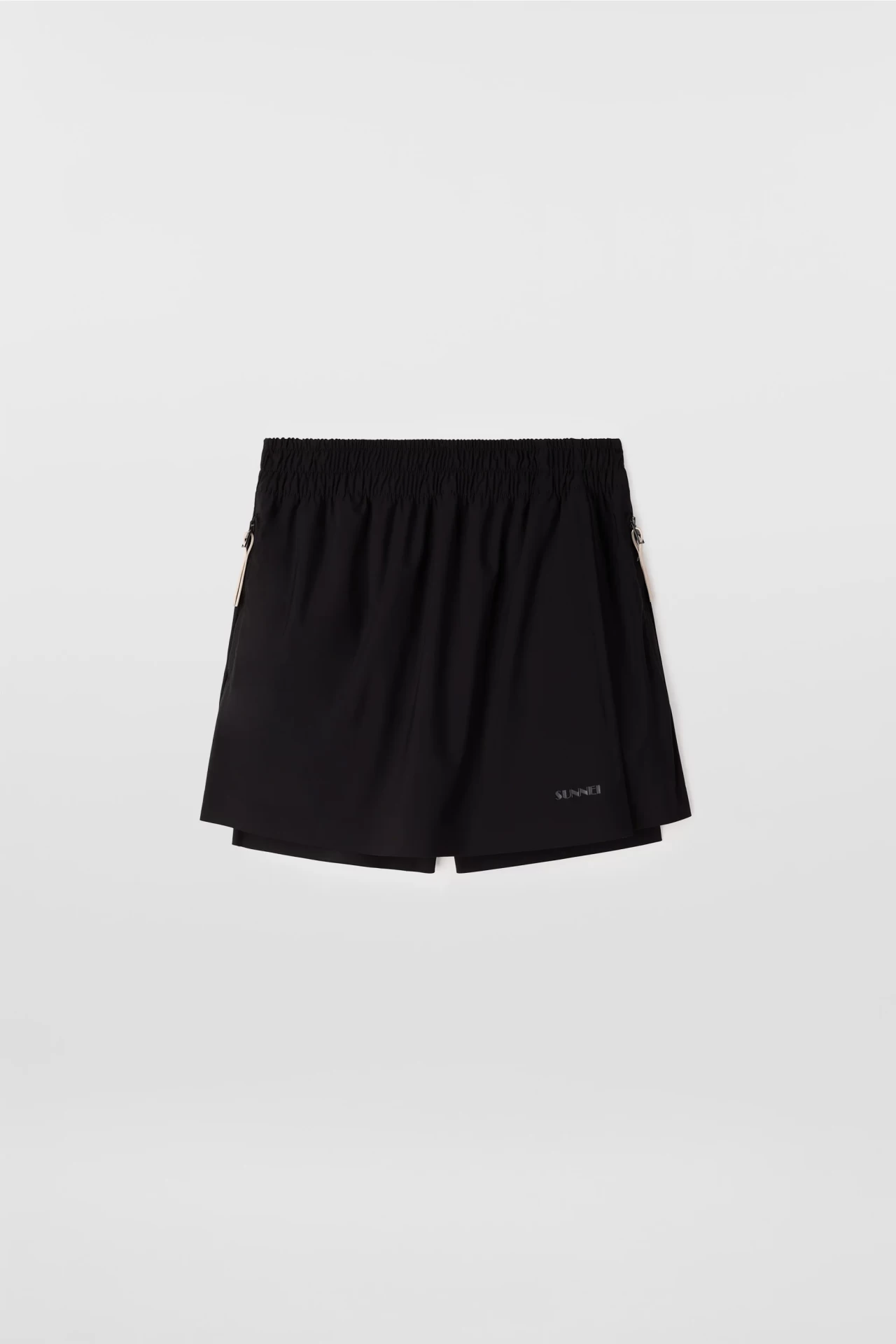 ELASTIC MINI SKIRT IN BLACK