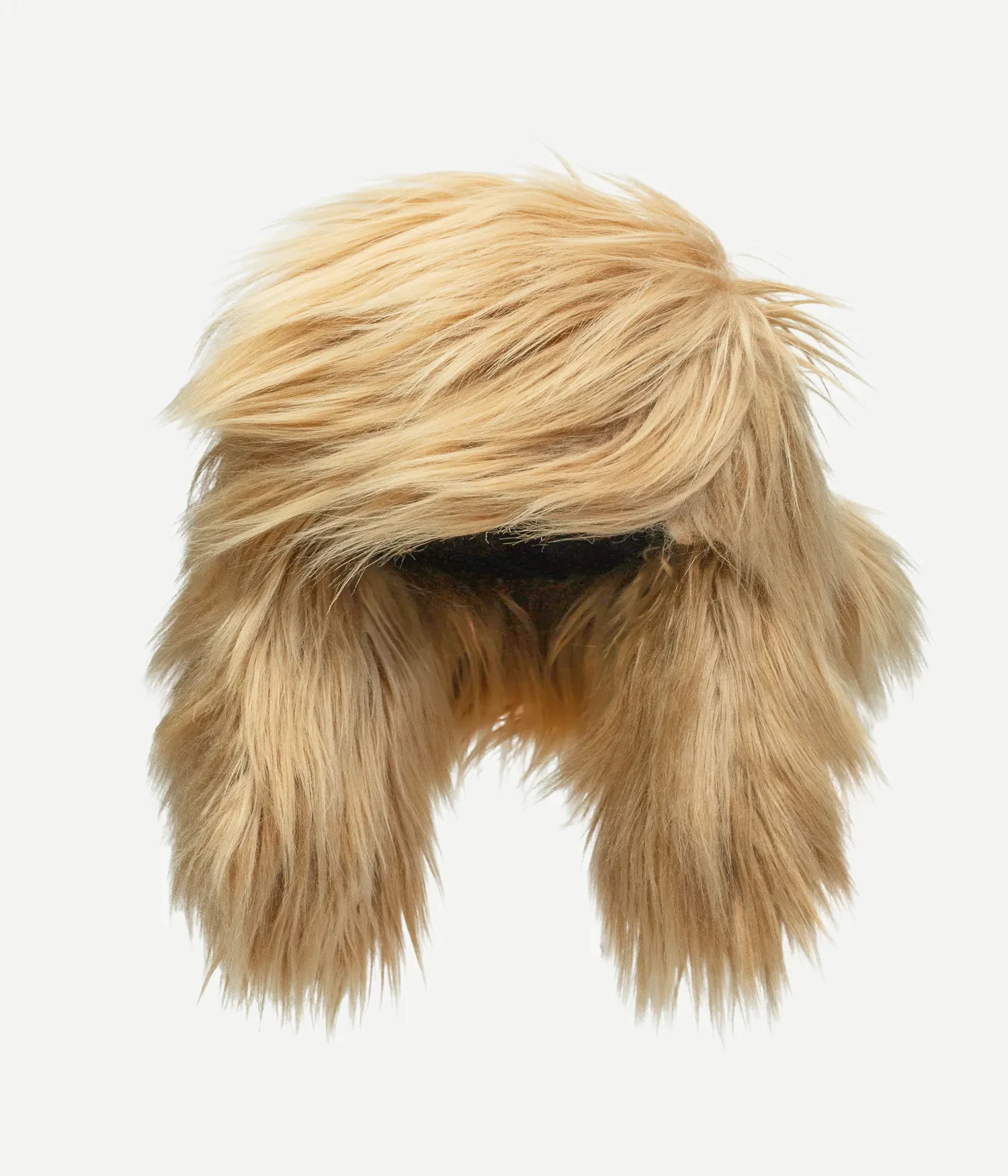 FAUX-FUR AVIATOR HAT IN GINGER