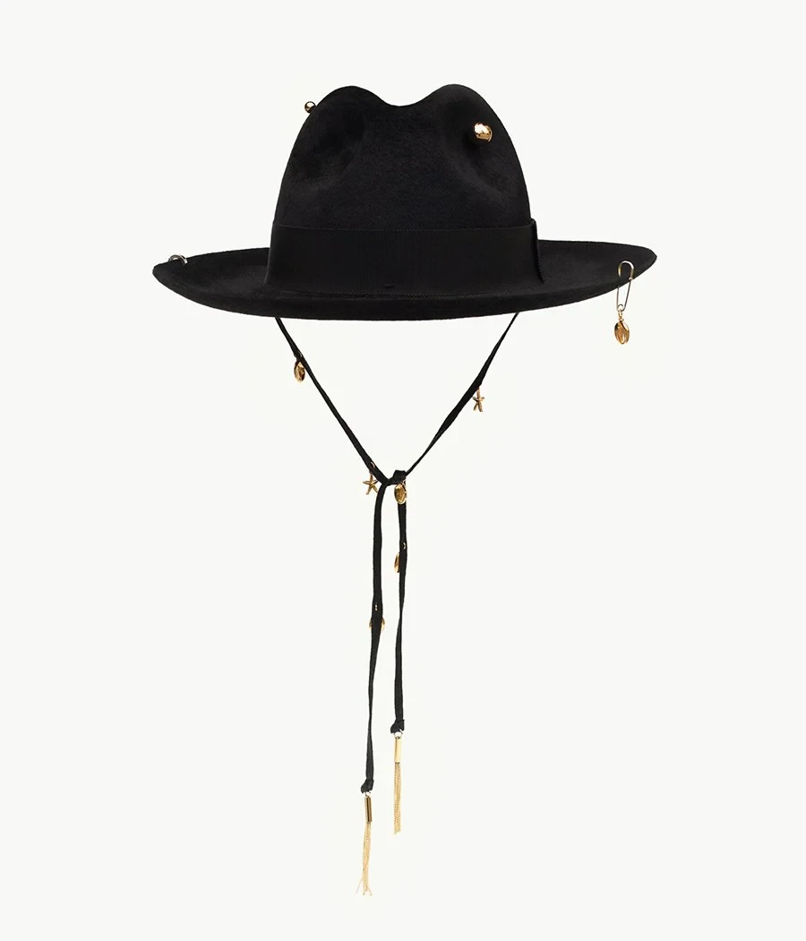 FEDORA HAT IN BLACK