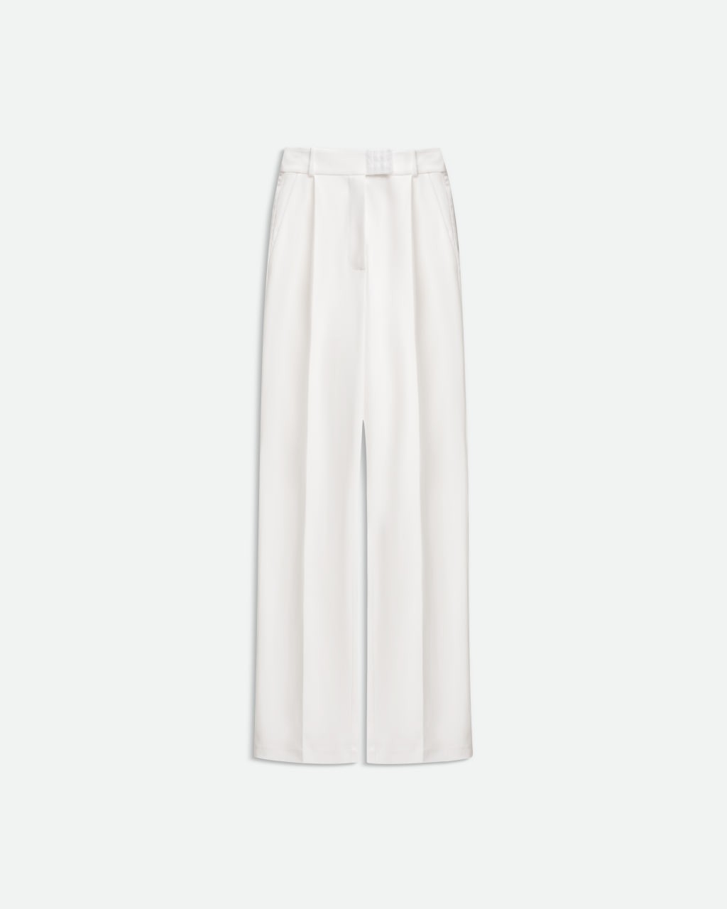 HIGH-WAISTED TROUSERS IN WHITE