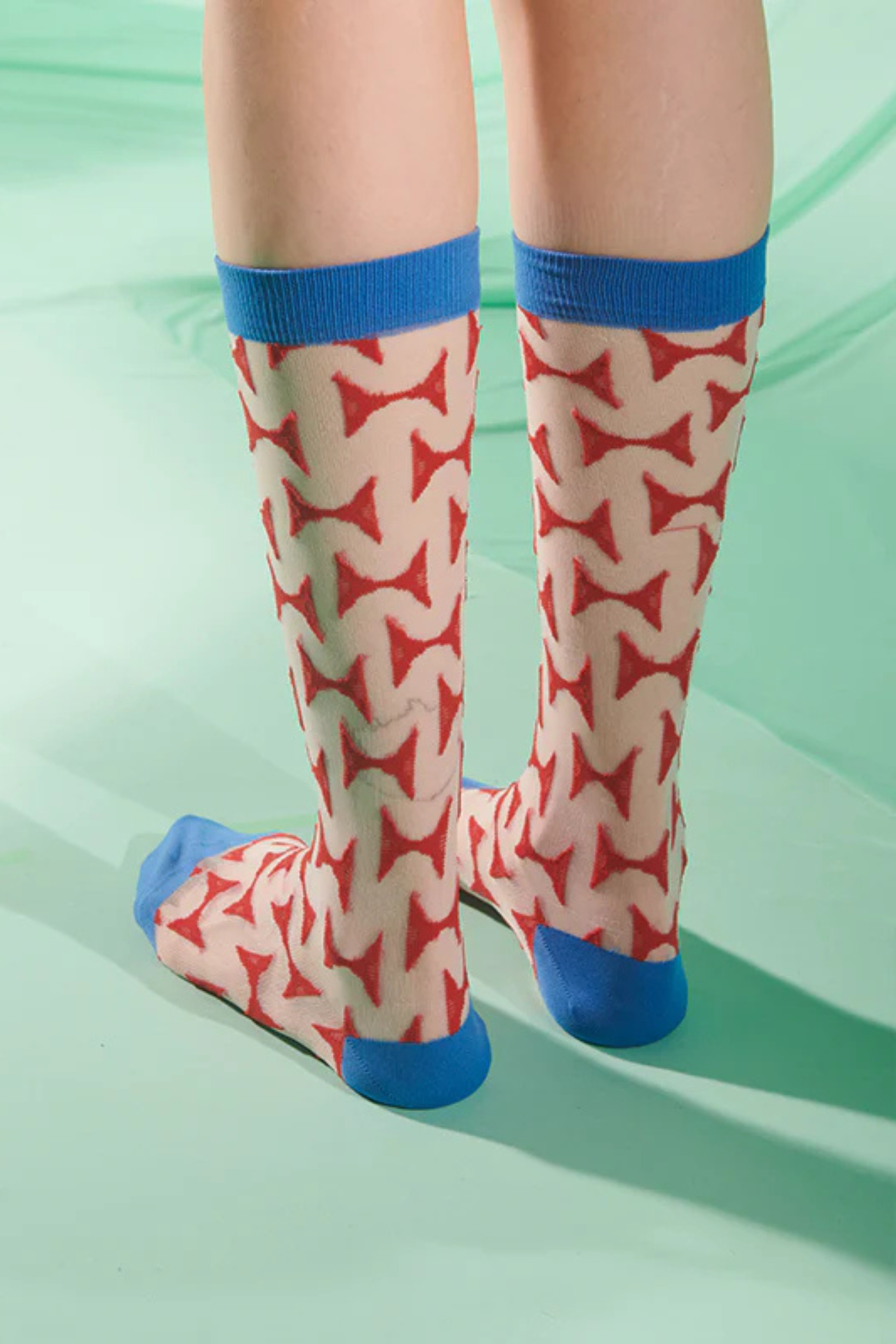JAZZHANDS TRANSPARENT SOCKS FEMME