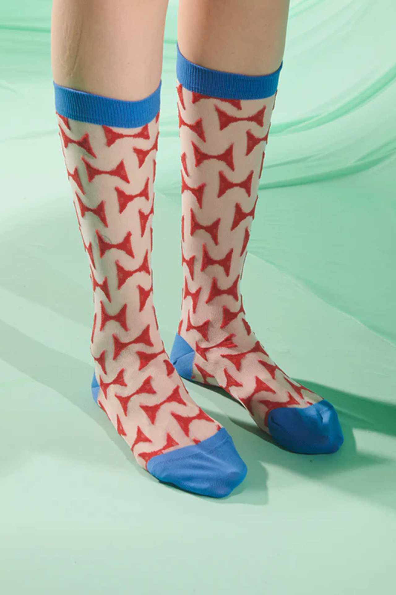 JAZZHANDS TRANSPARENT SOCKS FEMME