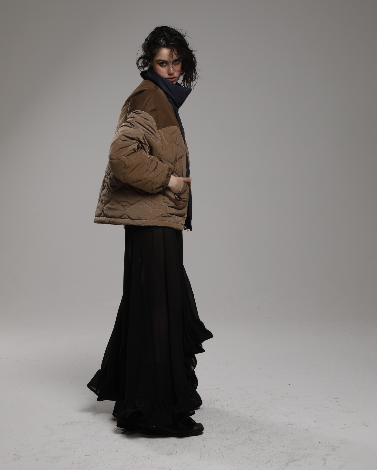 KATE JACKET IN MEDAL BRONZE