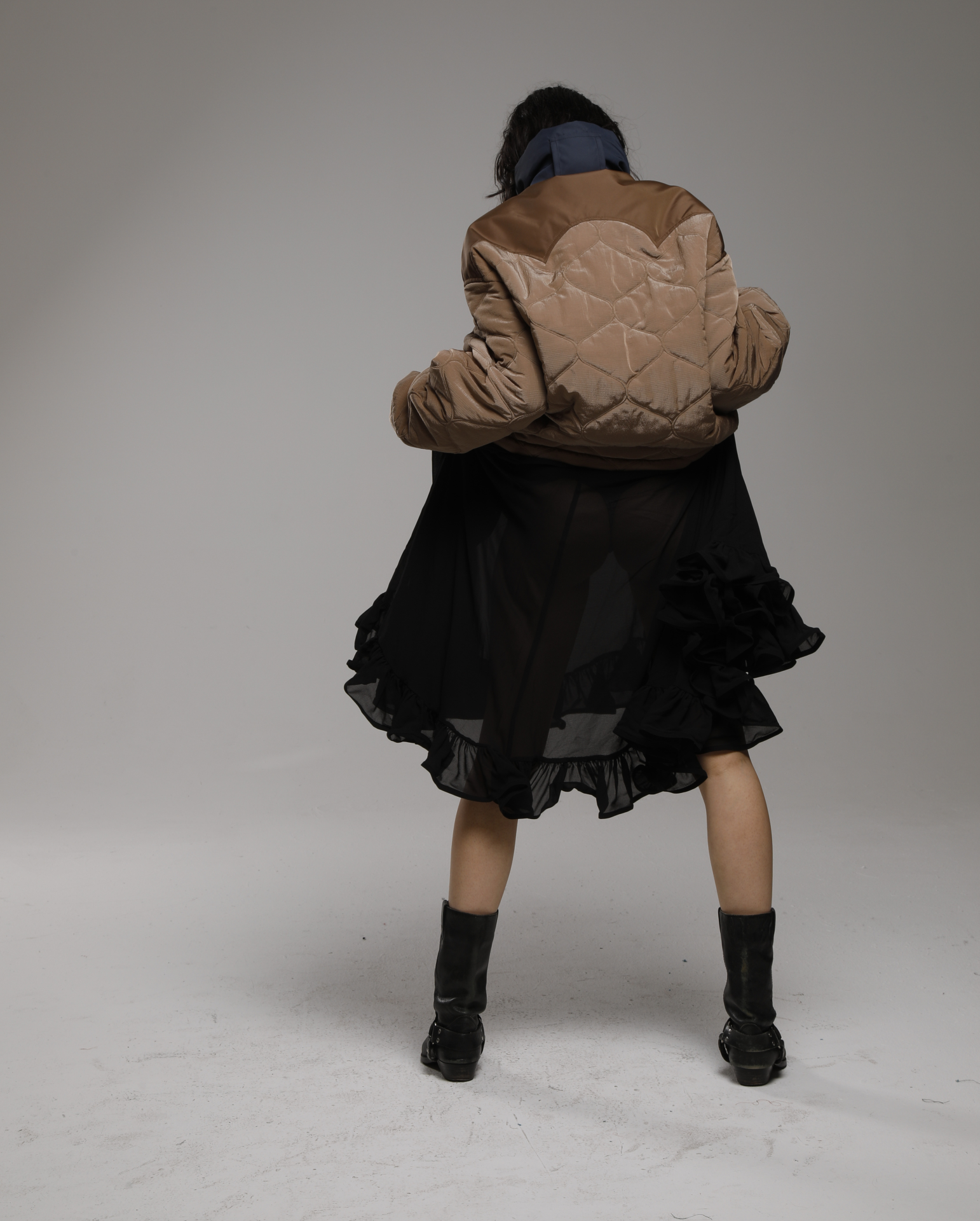 KATE JACKET IN MEDAL BRONZE