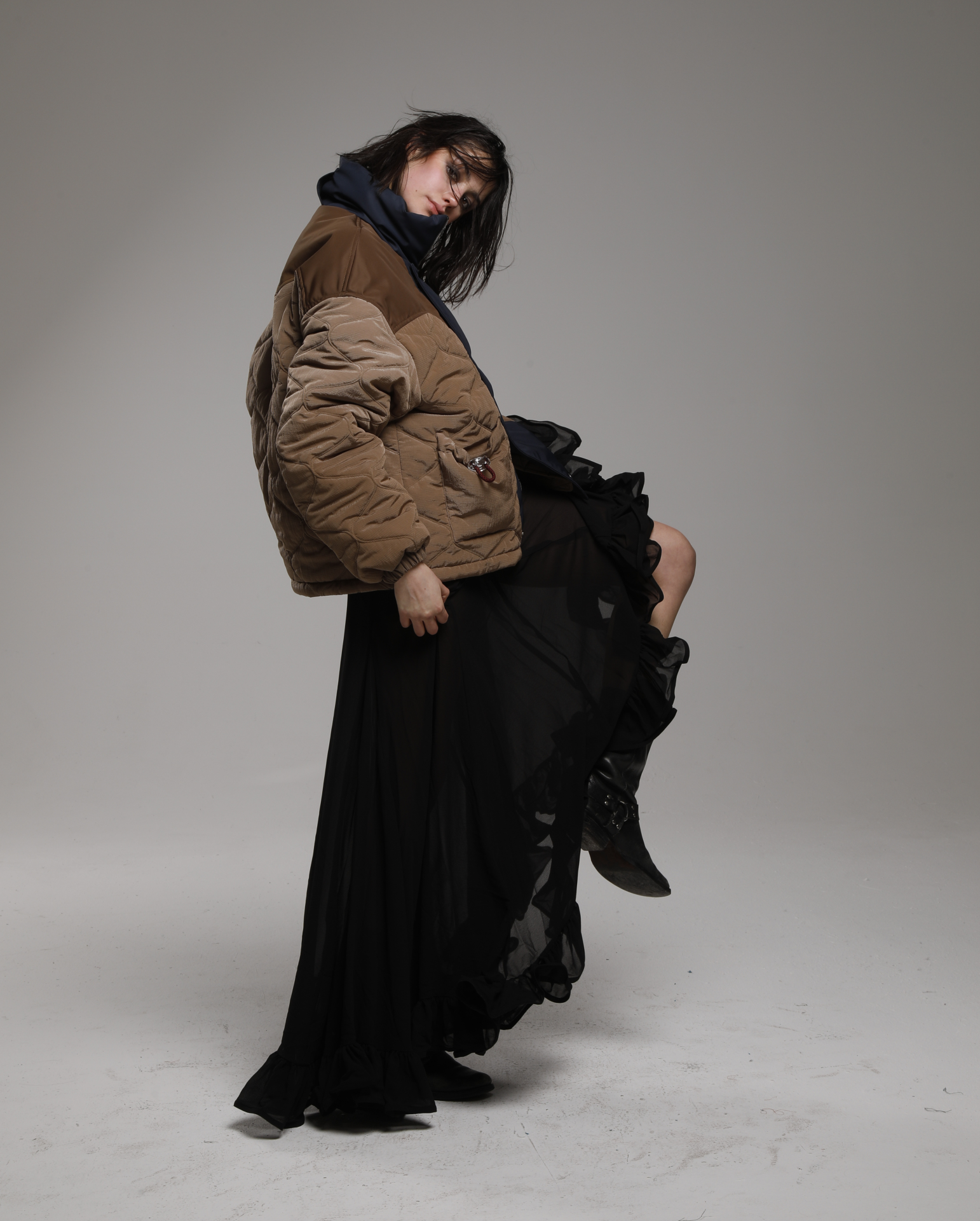 KATE JACKET IN MEDAL BRONZE