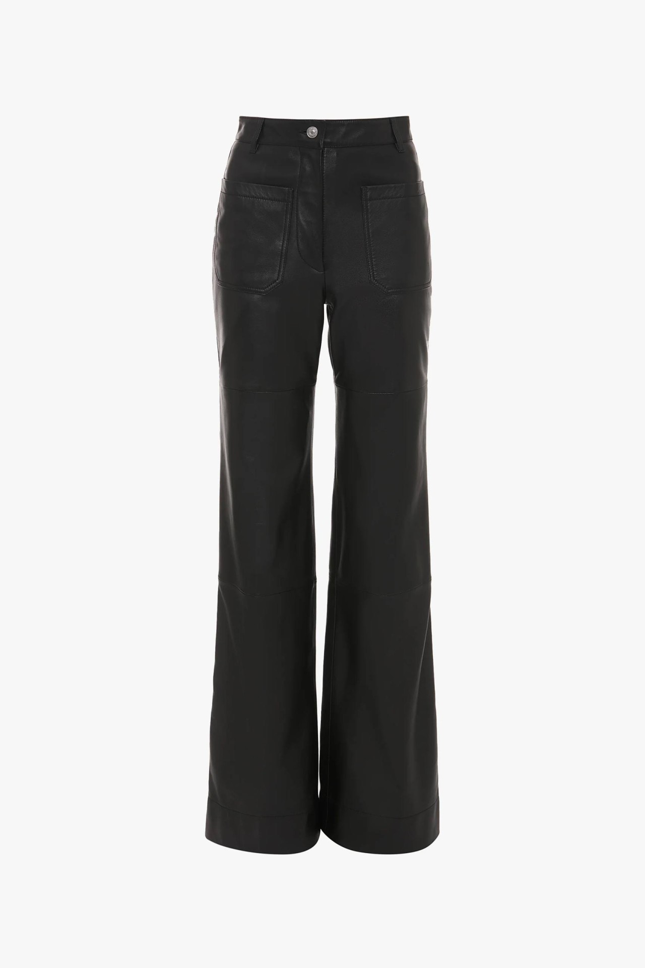 LEATHER ALINA TROUSER IN BLACK