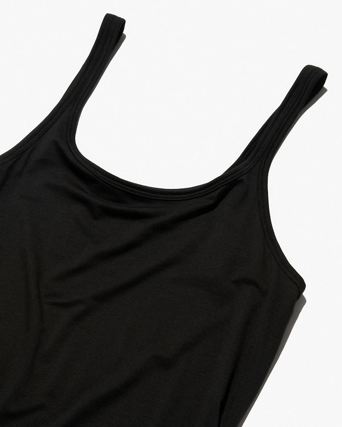 LIGHTWEIGHT TANK DRESS IN BLACK