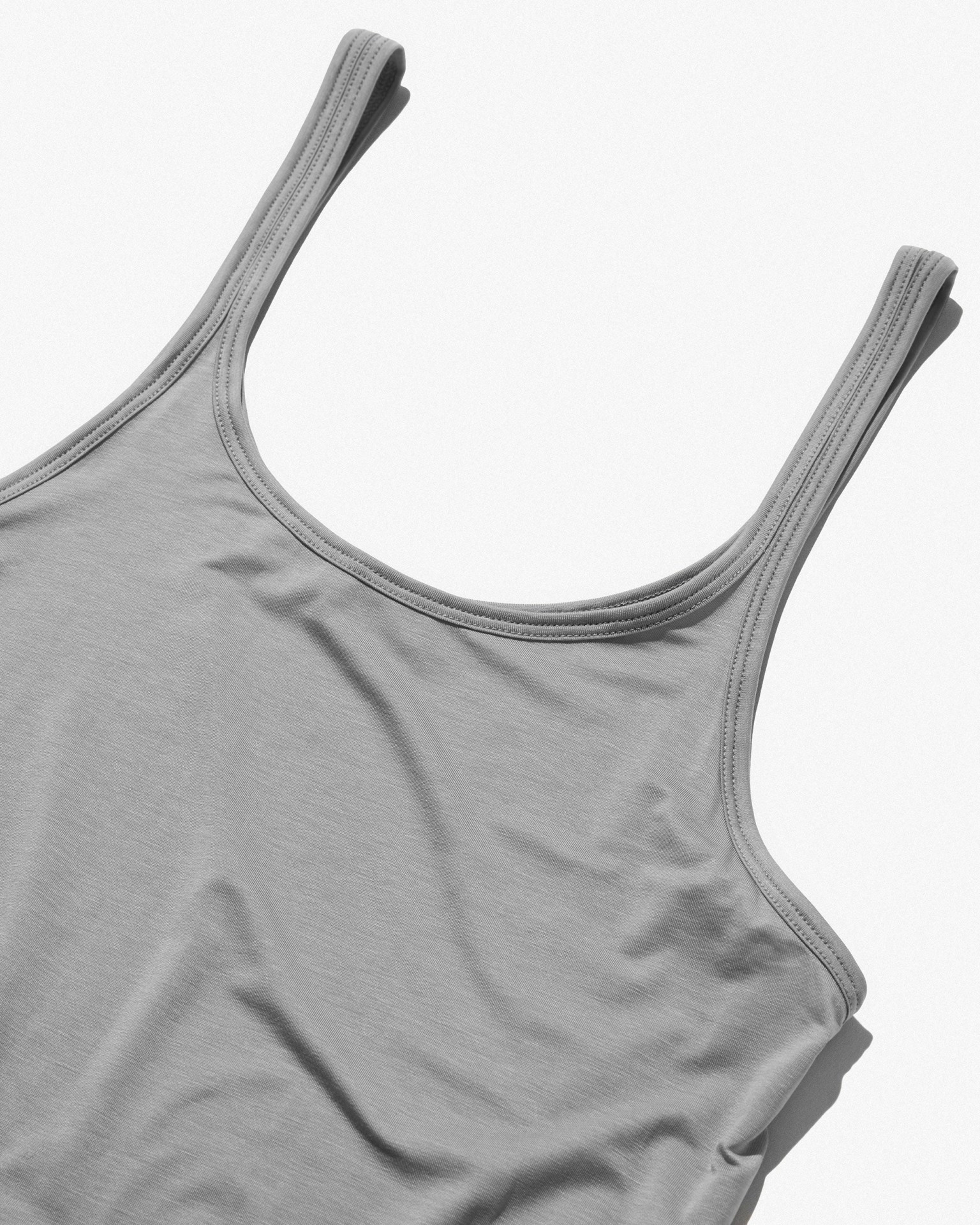 LIGHTWEIGHT TANK DRESS IN CEMENT