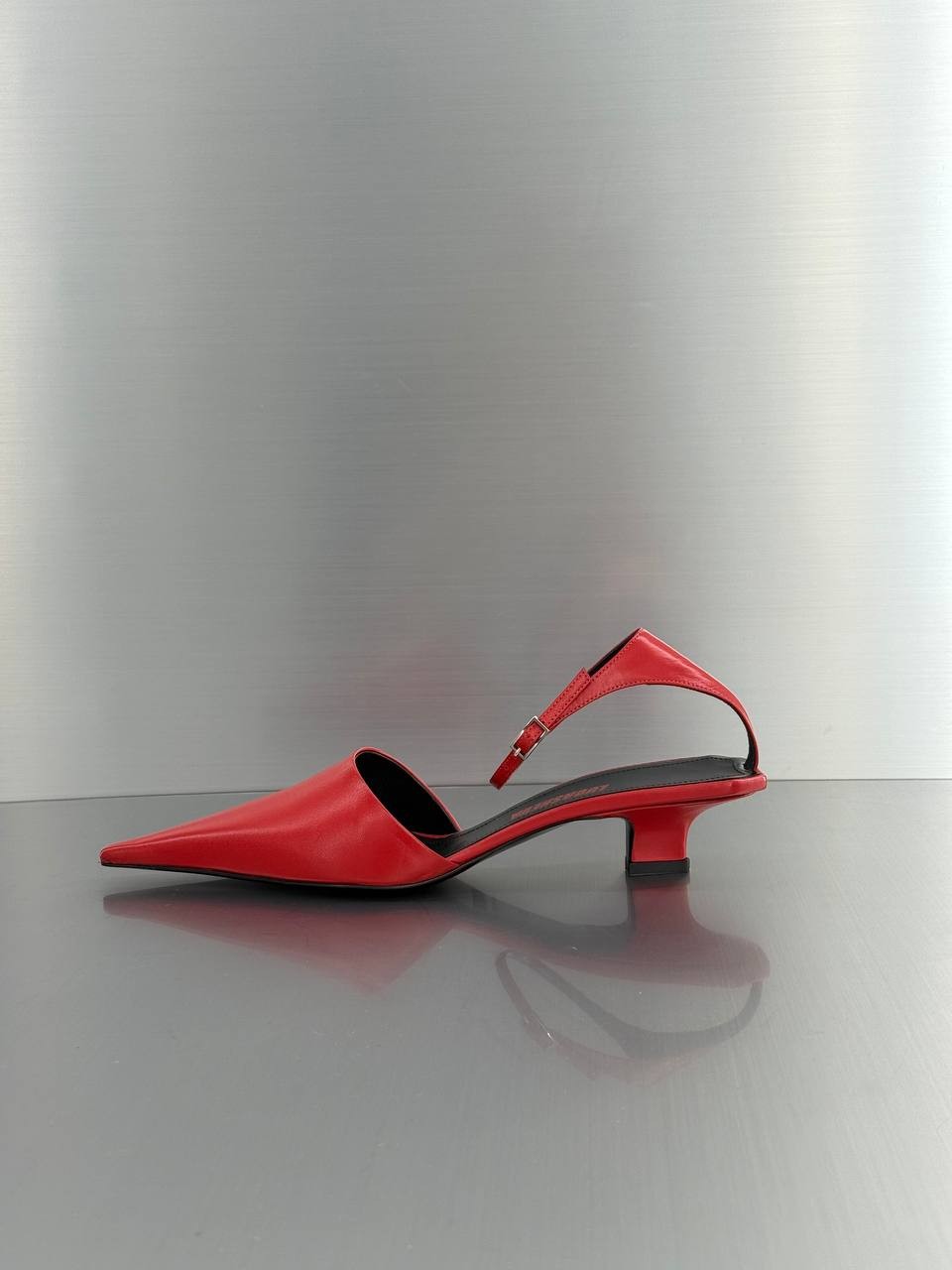 LILLY PUMPS IN RED NAPPA LEATHER