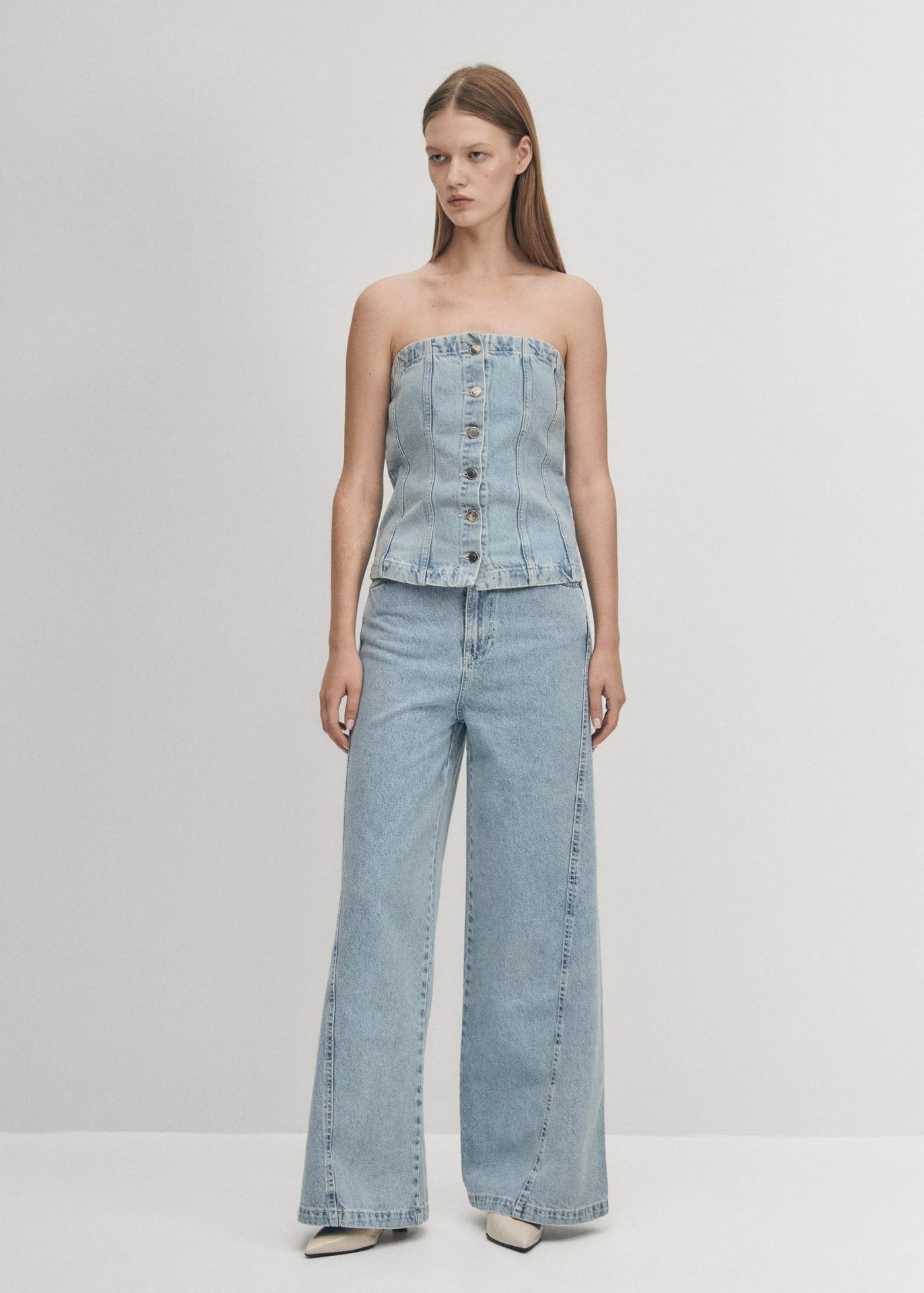 MAGDA DENIM PANTS IN BLUE