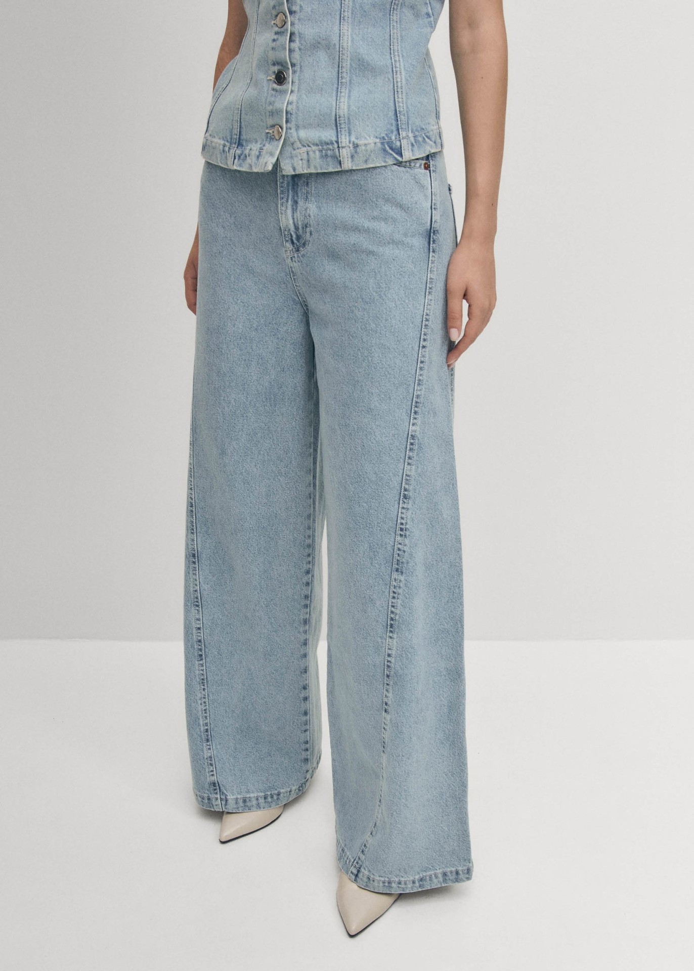 MAGDA DENIM PANTS IN BLUE