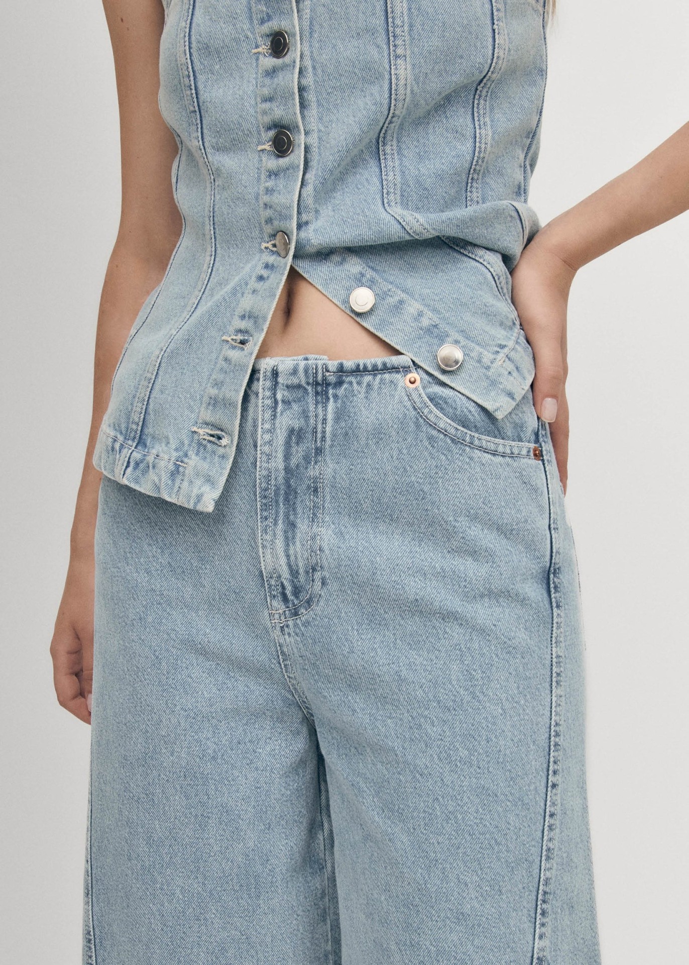 MAGDA DENIM PANTS IN BLUE
