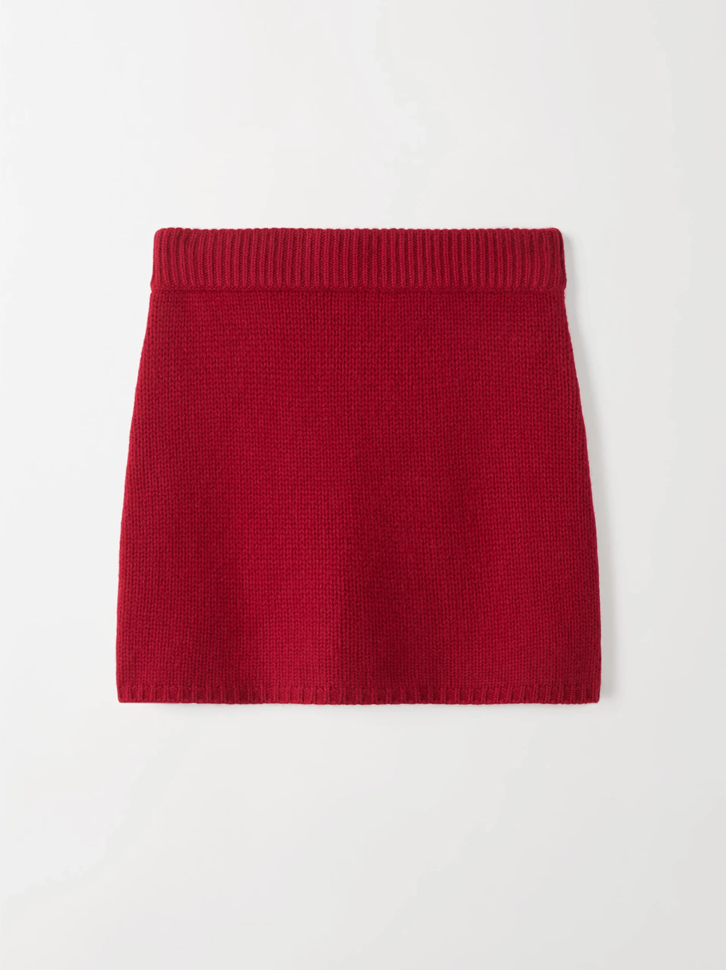 MINI SKIRT IN LIPSTICK RED