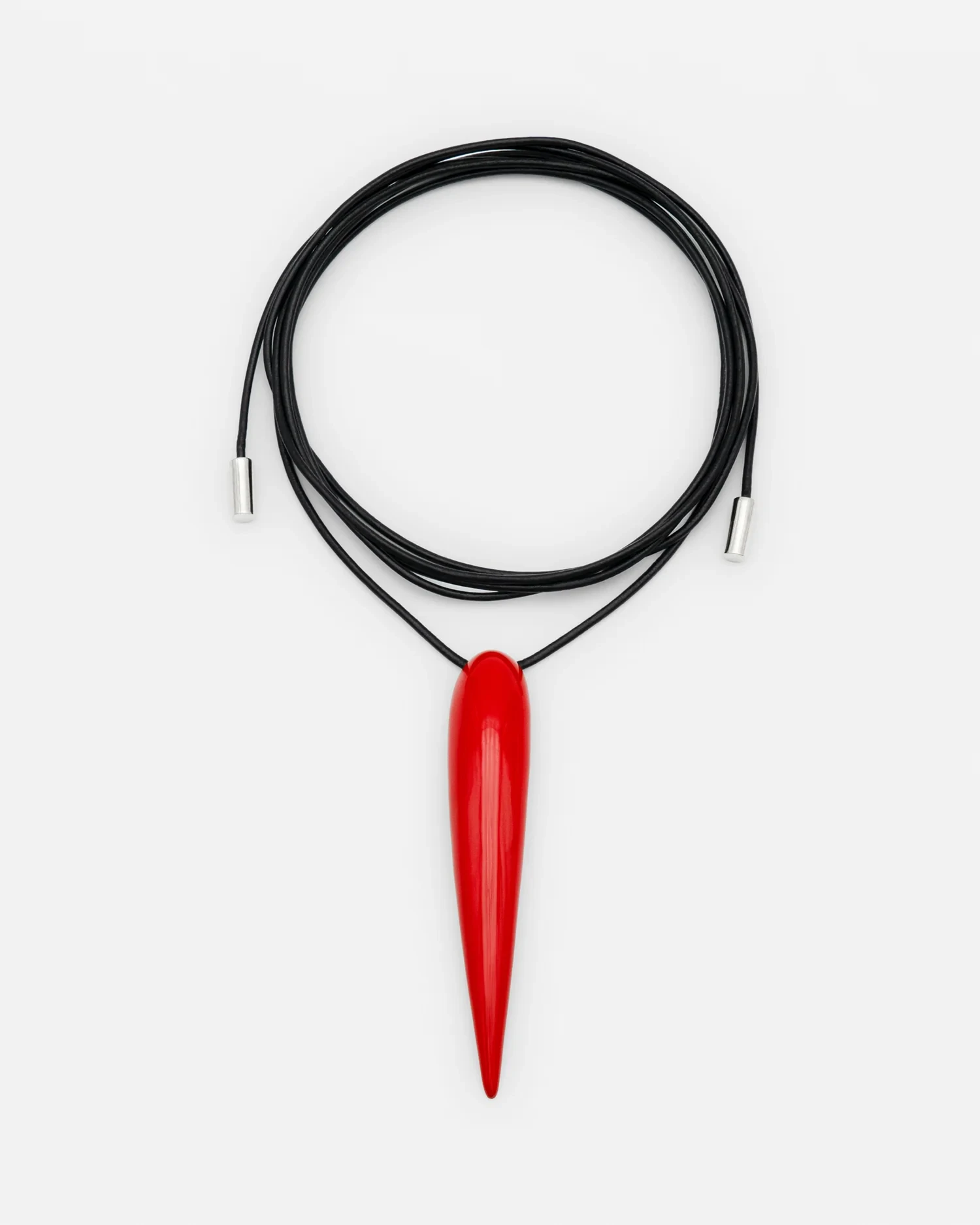 NAIL NECKLACE IN RED
