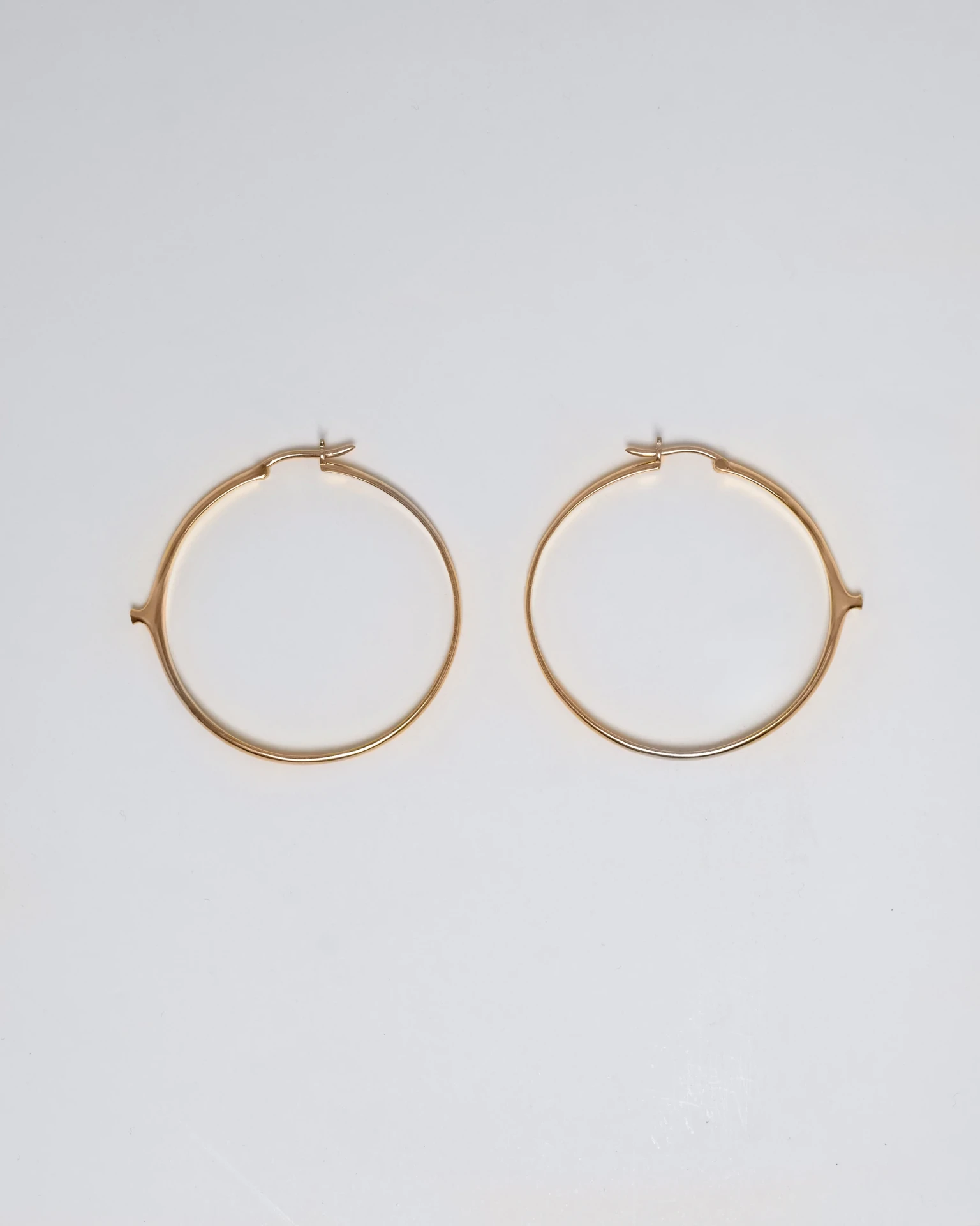 NENUPHAR HOOP EARRINGS IN ROSE GOLD