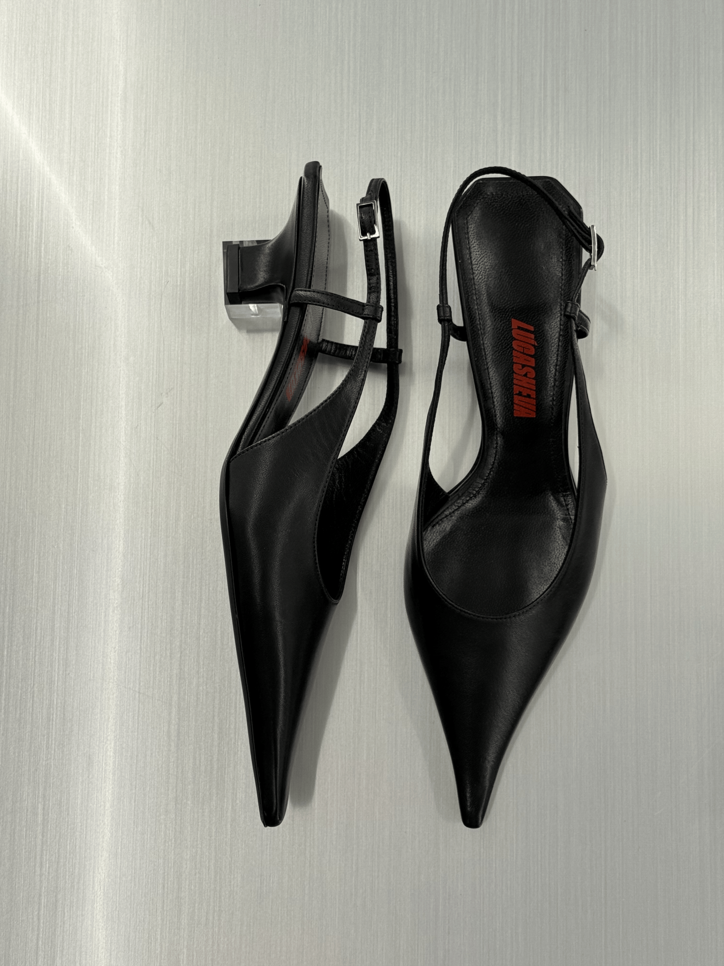 NIKA PUMPS IN BLACK NAPPA LEATHER