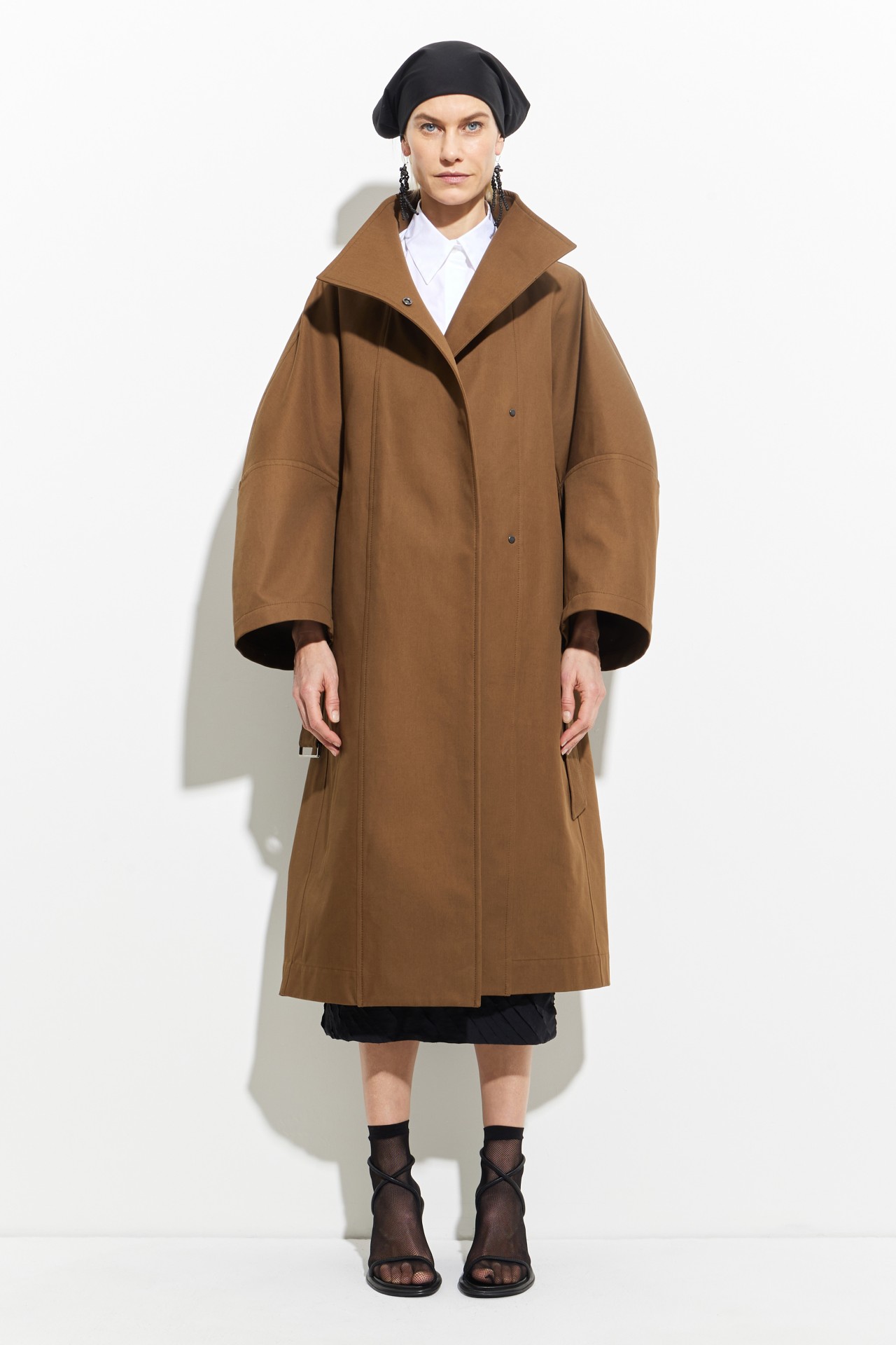 OVERSIZED COAT IN CHESTNUT