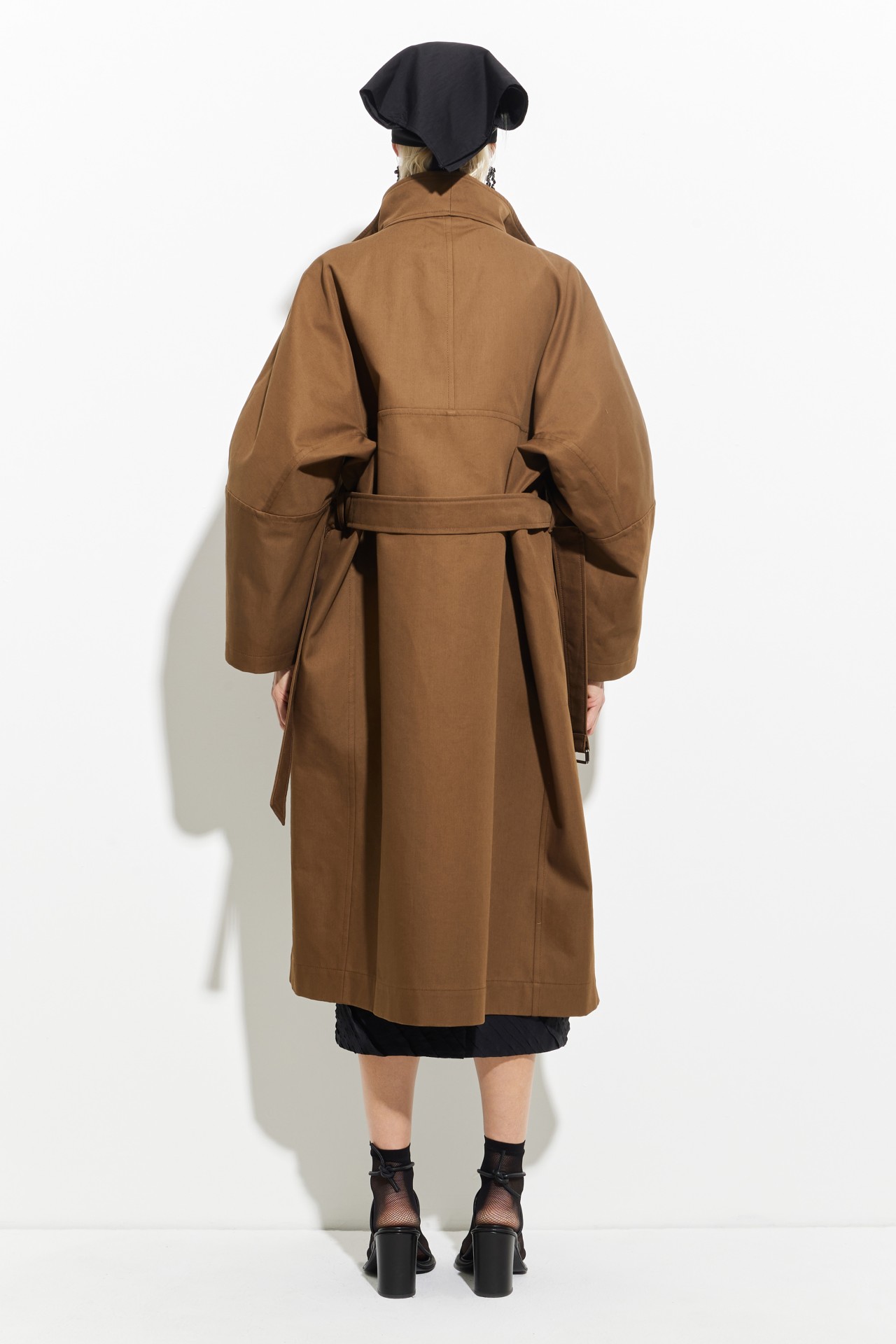 OVERSIZED COAT IN CHESTNUT